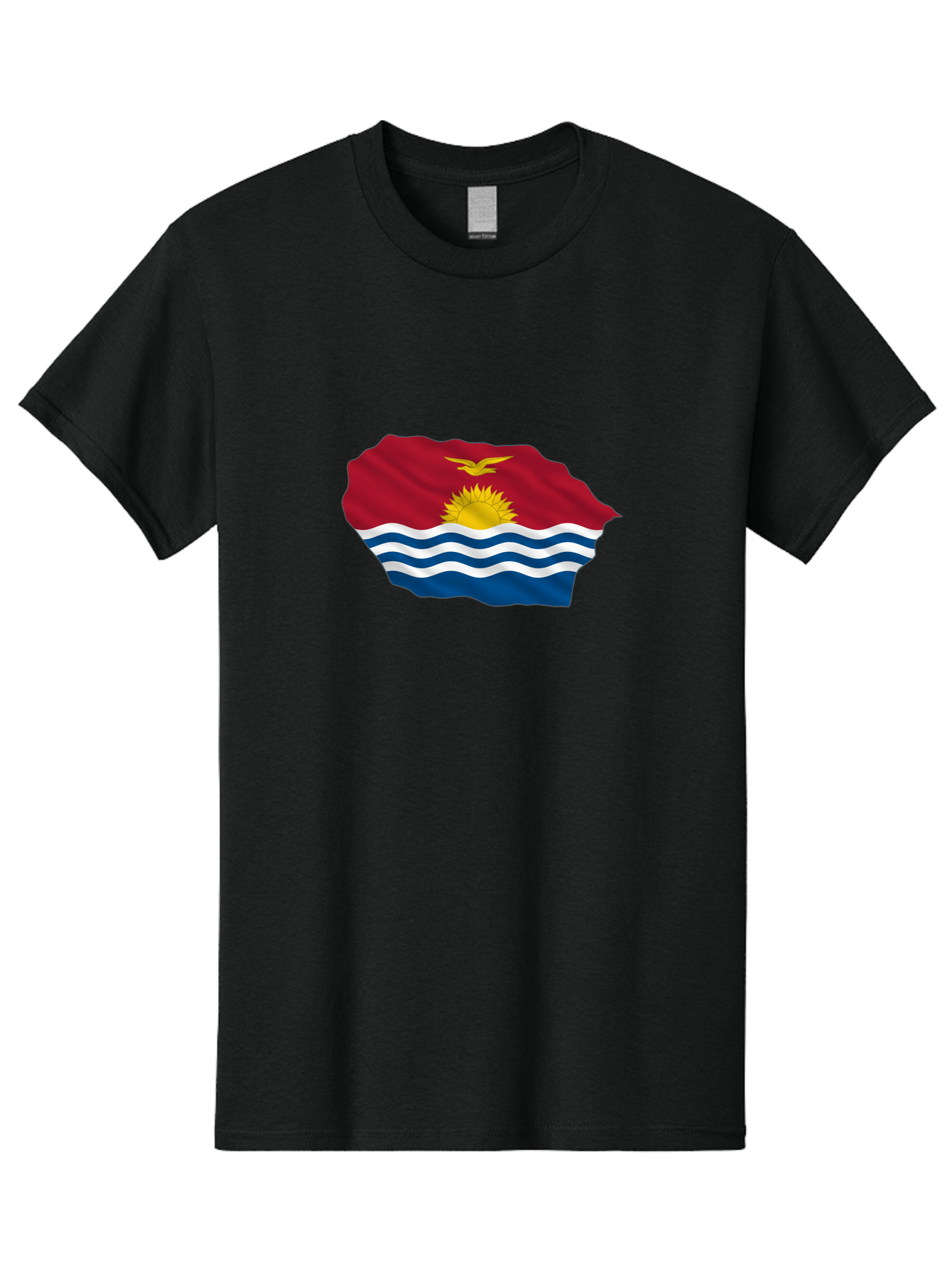 Kiribati-Flag-9 Men'S Graphic Tee, 100% Cotton, Comfortable Casual Summer Wear, Machine Washable, Vintage Camera, Old Camera, Antique Camera, Black Camera, Classic Photography, Photography Equipment, Nostalgic Device, Film Camera, Camera Art Bag651