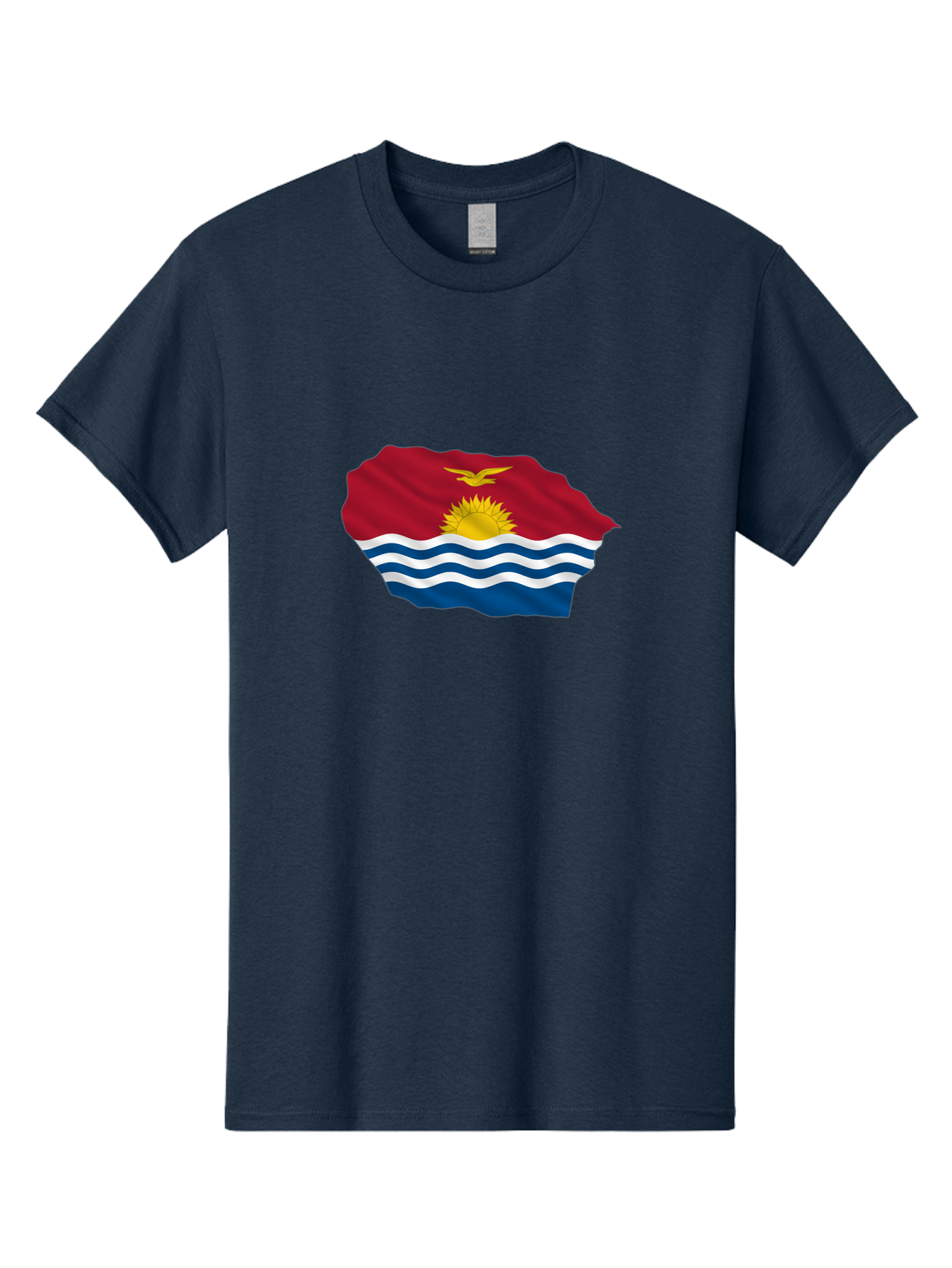 Kiribati-Flag-9 Men'S Graphic Tee, 100% Cotton, Comfortable Casual Summer Wear, Machine Washable, Vintage Camera, Old Camera, Antique Camera, Black Camera, Classic Photography, Photography Equipment, Nostalgic Device, Film Camera, Camera Art Bag651