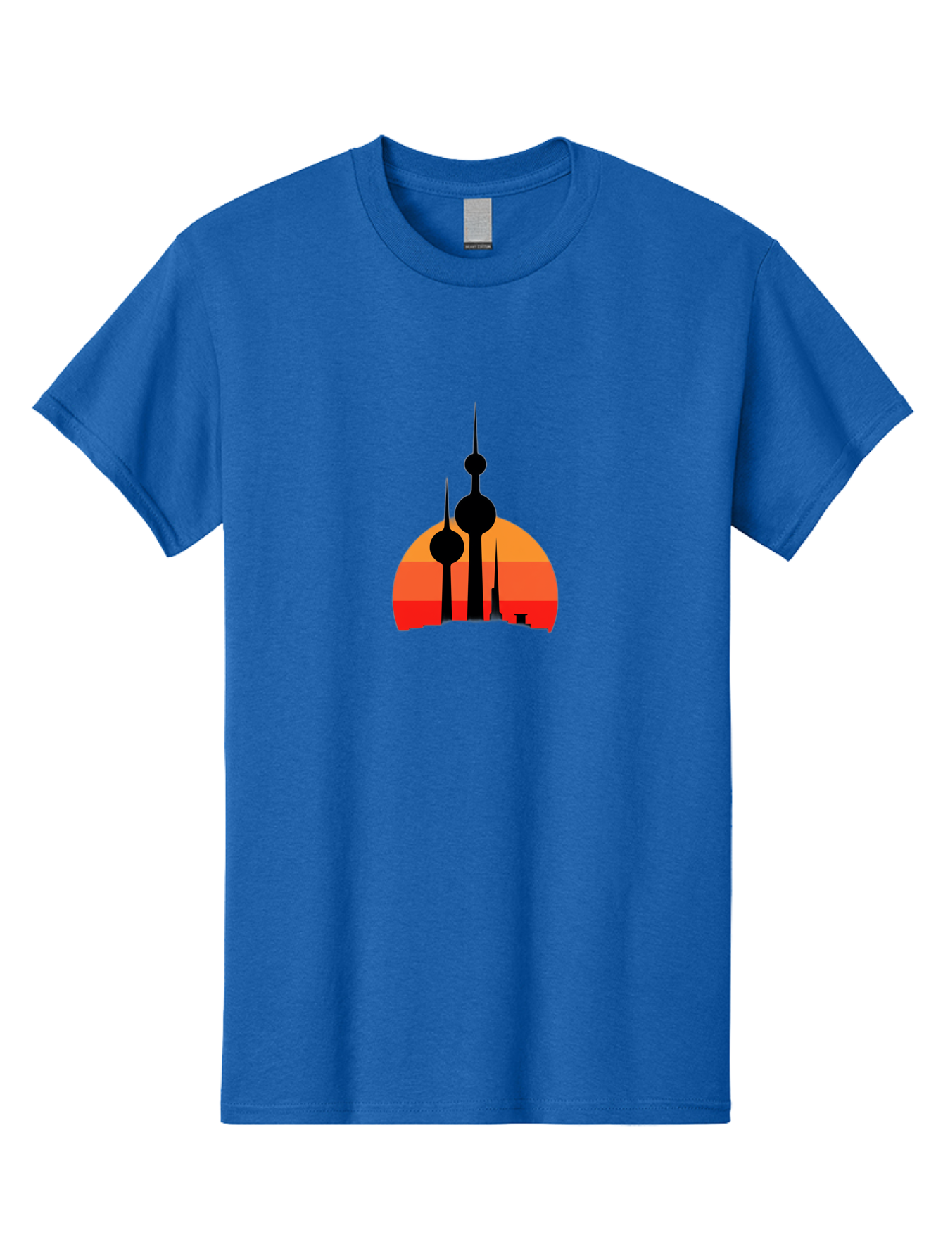Kuwait-Towers-1 Men'S Graphic Tee, 100% Cotton, Comfortable Casual Summer Wear, Machine Washable, Vintage Camera, Old Camera, Antique Camera, Black Camera, Classic Photography, Photography Equipment, Nostalgic Device, Film Camera, Camera Art Bag668