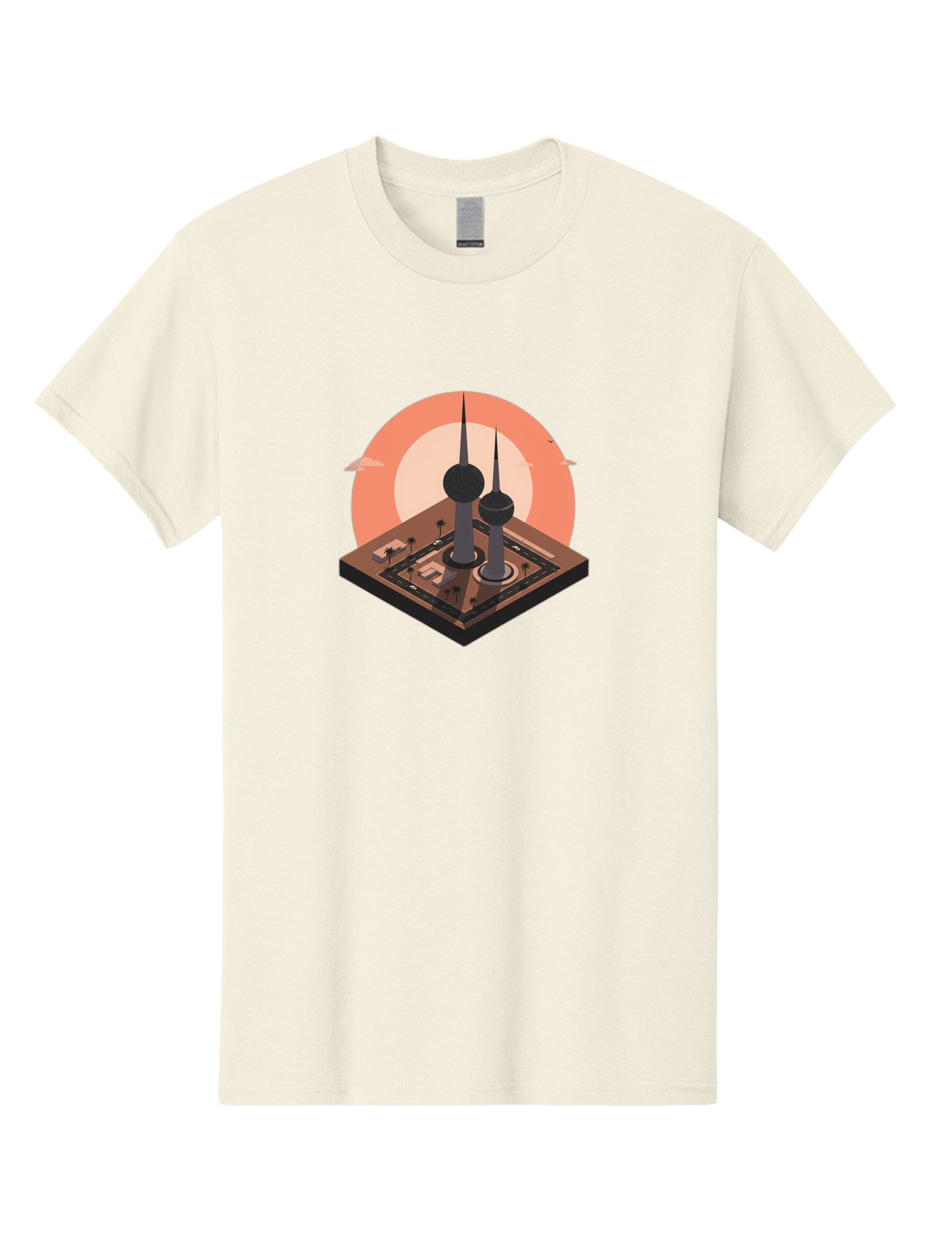 Kuwait-Towers-2 Men'S Graphic Tee, 100% Cotton, Comfortable Casual Summer Wear, Machine Washable, Vintage Camera, Old Camera, Antique Camera, Black Camera, Classic Photography, Photography Equipment, Nostalgic Device, Film Camera, Camera Art Bag669