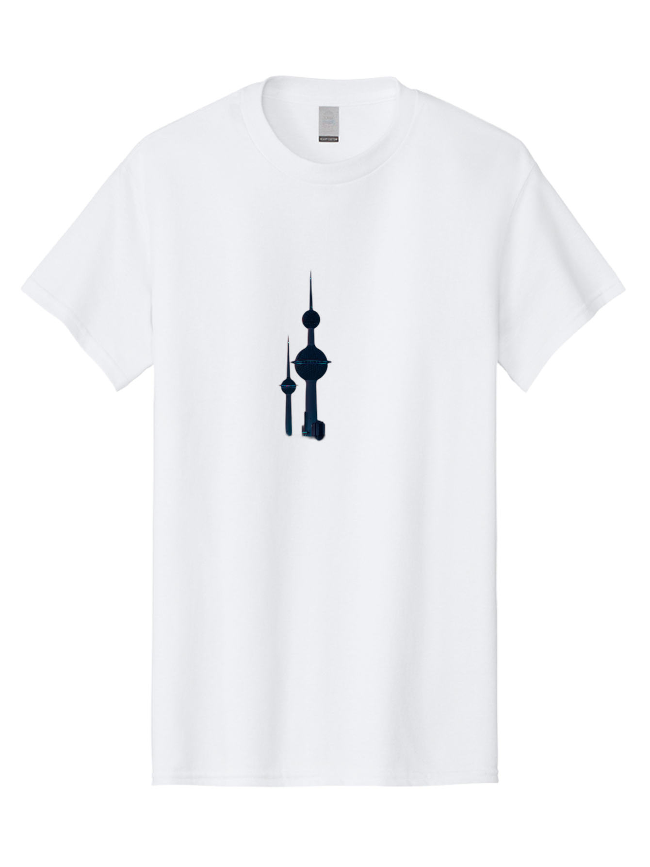 Kuwait-Towers-3 Men'S Graphic Tee, 100% Cotton, Comfortable Casual Summer Wear, Machine Washable, Vintage Camera, Old Camera, Antique Camera, Black Camera, Classic Photography, Photography Equipment, Nostalgic Device, Film Camera, Camera Art Bag670