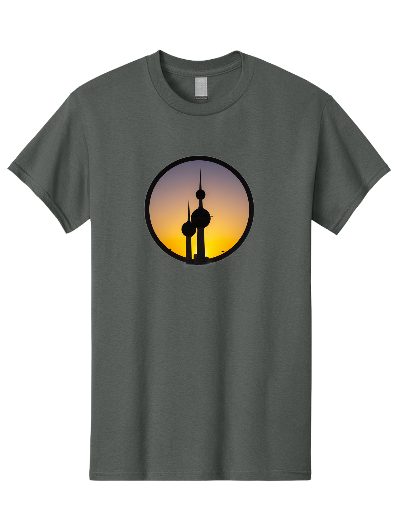 Kuwait-Towers-4 Men'S Graphic Tee, 100% Cotton, Comfortable Casual Summer Wear, Machine Washable, Vintage Camera, Old Camera, Antique Camera, Black Camera, Classic Photography, Photography Equipment, Nostalgic Device, Film Camera, Camera Art Bag671