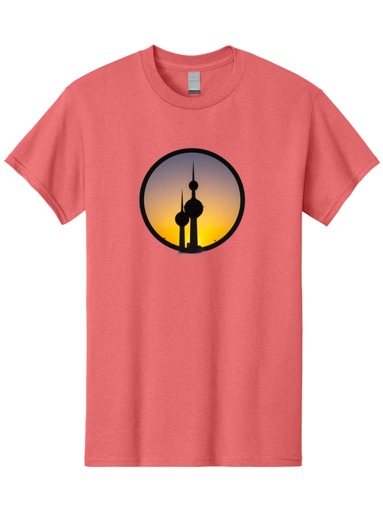 Kuwait-Towers-4 Men'S Graphic Tee, 100% Cotton, Comfortable Casual Summer Wear, Machine Washable, Vintage Camera, Old Camera, Antique Camera, Black Camera, Classic Photography, Photography Equipment, Nostalgic Device, Film Camera, Camera Art Bag671