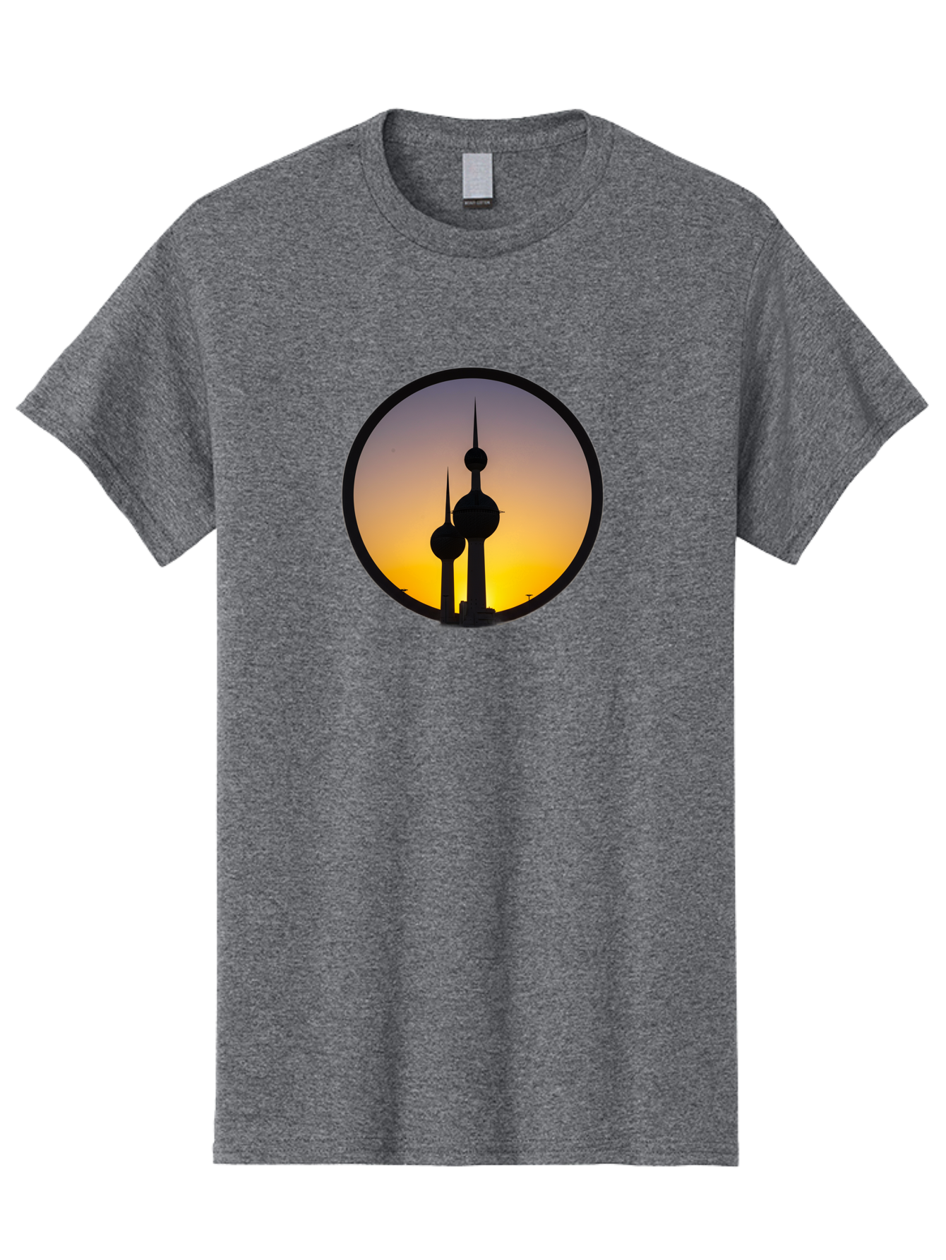 Kuwait-Towers-4 Men'S Graphic Tee, 100% Cotton, Comfortable Casual Summer Wear, Machine Washable, Vintage Camera, Old Camera, Antique Camera, Black Camera, Classic Photography, Photography Equipment, Nostalgic Device, Film Camera, Camera Art Bag671
