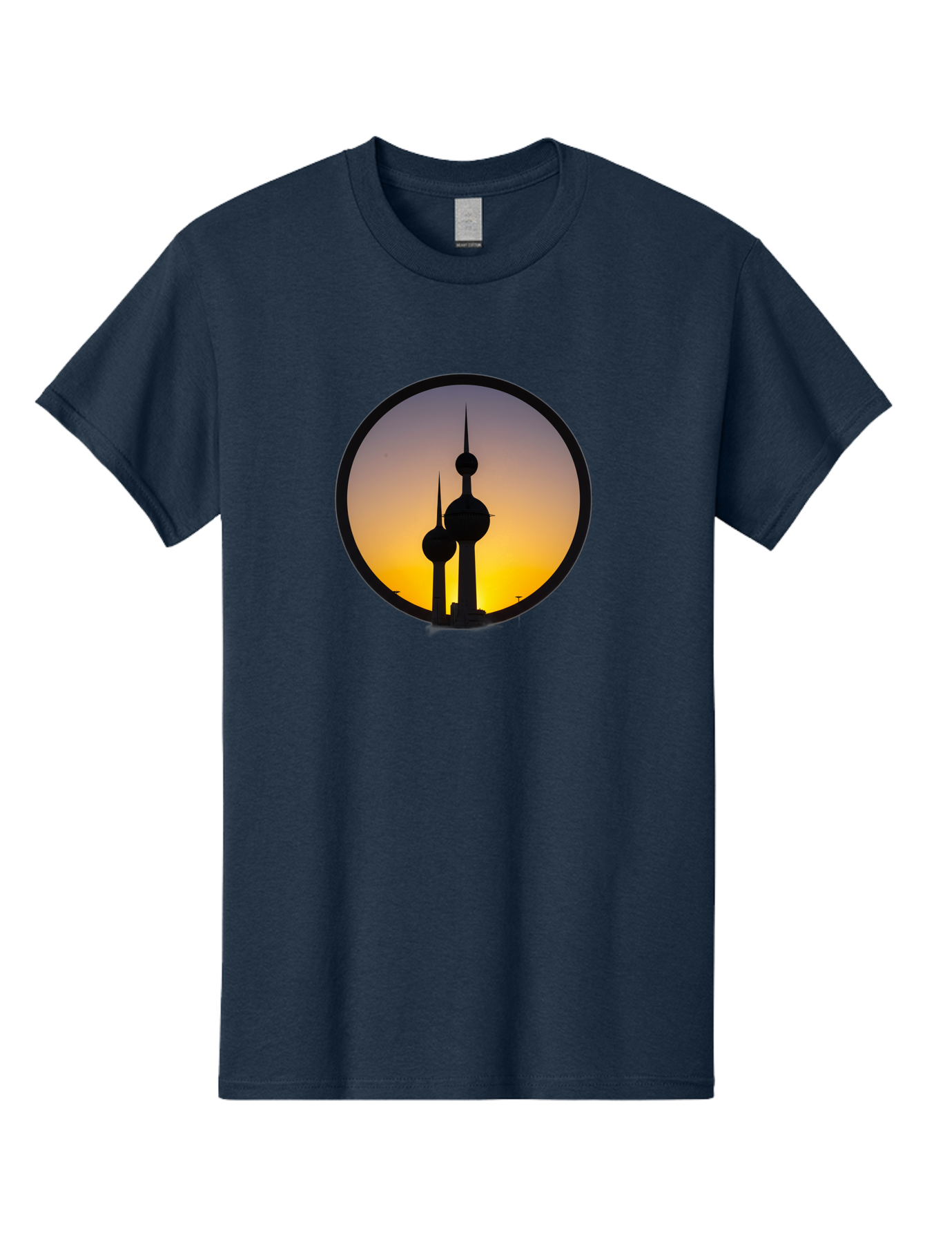 Kuwait-Towers-4 Men'S Graphic Tee, 100% Cotton, Comfortable Casual Summer Wear, Machine Washable, Vintage Camera, Old Camera, Antique Camera, Black Camera, Classic Photography, Photography Equipment, Nostalgic Device, Film Camera, Camera Art Bag671
