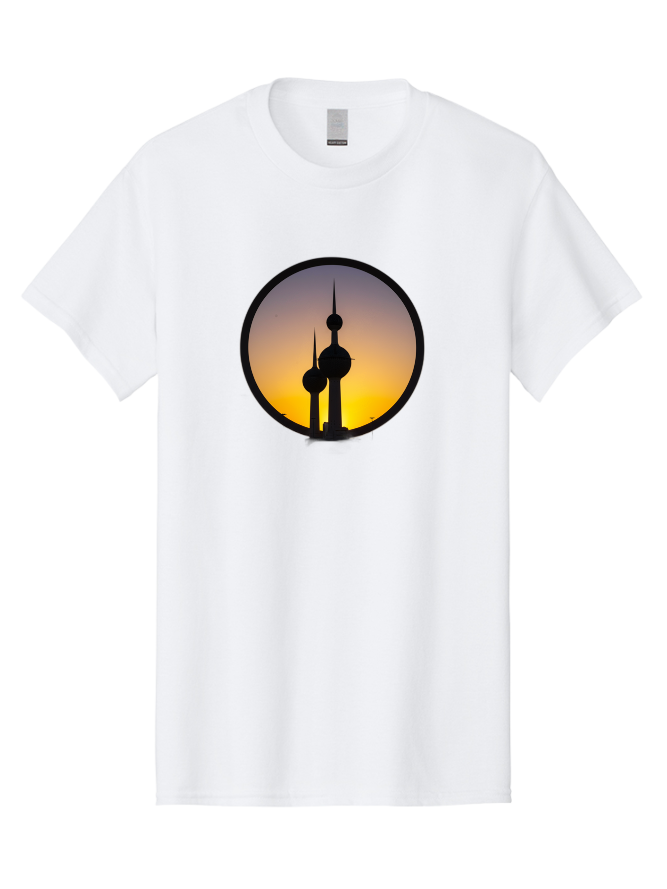 Kuwait-Towers-4 Men'S Graphic Tee, 100% Cotton, Comfortable Casual Summer Wear, Machine Washable, Vintage Camera, Old Camera, Antique Camera, Black Camera, Classic Photography, Photography Equipment, Nostalgic Device, Film Camera, Camera Art Bag671