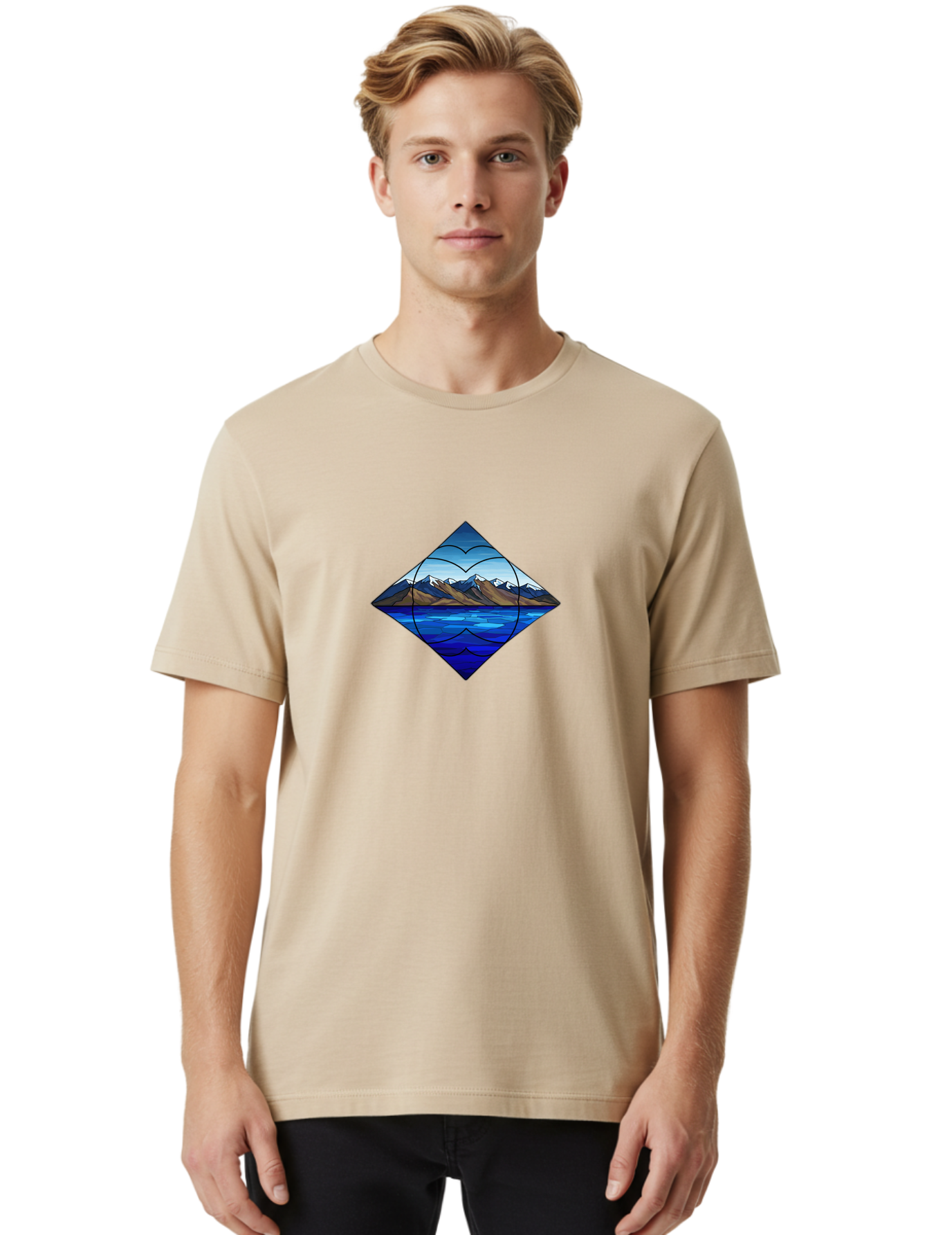 Lake-And-Mountains Men'S Graphic Tee, 100% Cotton, Comfortable Casual Summer Wear, Machine Washable, Vintage Camera, Old Camera, Antique Camera, Black Camera, Classic Photography, Photography Equipment, Nostalgic Device, Film Camera, Bag677