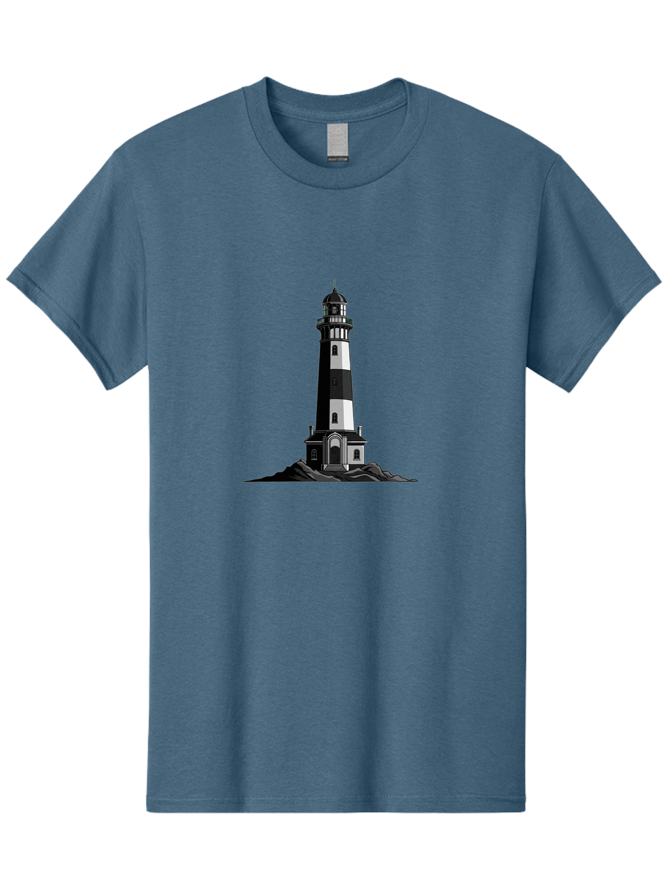 Lighthouse-11 Men'S Graphic Tee, 100% Cotton, Comfortable Casual Summer Wear, Machine Washable, Vintage Camera, Old Camera, Antique Camera, Black Camera, Classic Photography, Photography Equipment, Nostalgic Device, Film Camera, Camera Art Bag700