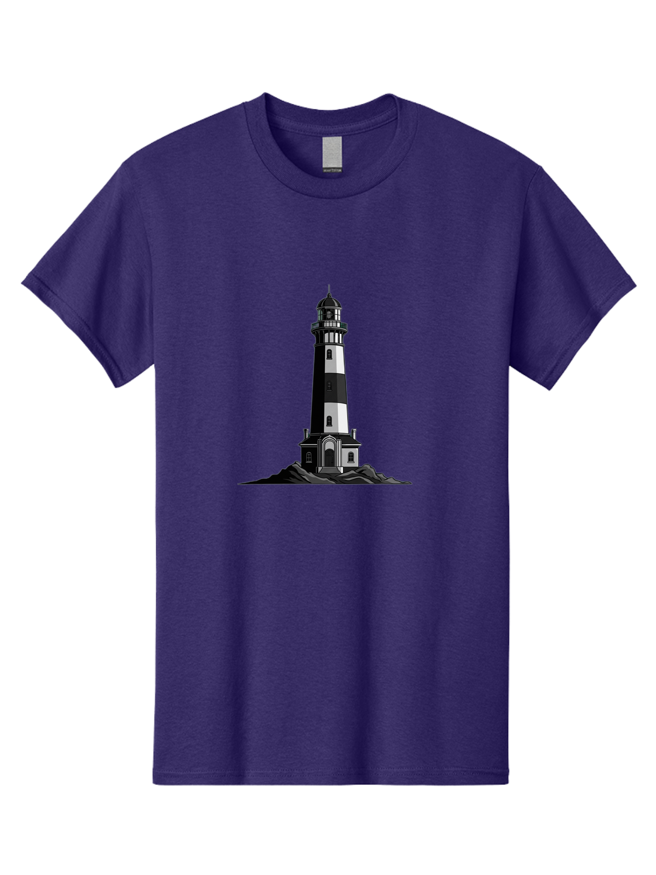 Lighthouse-11 Men'S Graphic Tee, 100% Cotton, Comfortable Casual Summer Wear, Machine Washable, Vintage Camera, Old Camera, Antique Camera, Black Camera, Classic Photography, Photography Equipment, Nostalgic Device, Film Camera, Camera Art Bag700