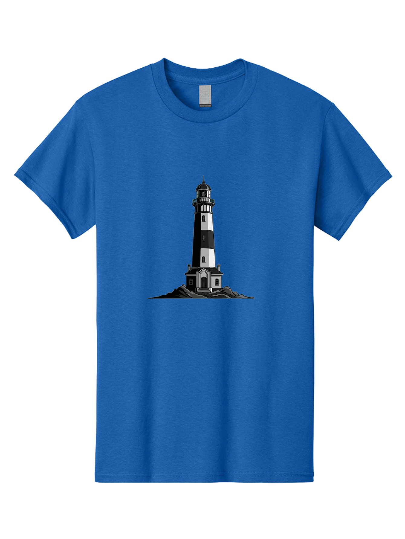 Lighthouse-11 Men'S Graphic Tee, 100% Cotton, Comfortable Casual Summer Wear, Machine Washable, Vintage Camera, Old Camera, Antique Camera, Black Camera, Classic Photography, Photography Equipment, Nostalgic Device, Film Camera, Camera Art Bag700