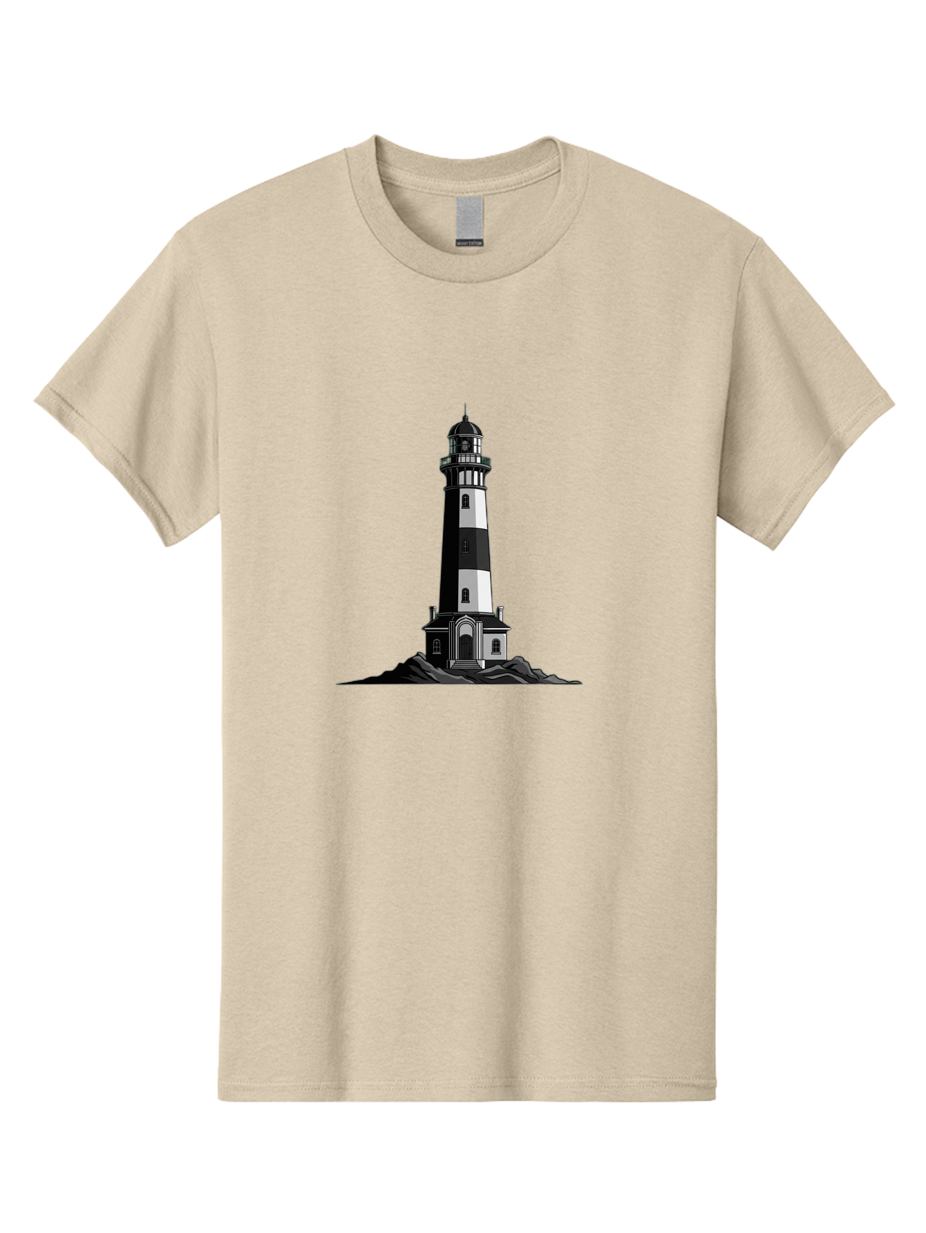 Lighthouse-11 Men'S Graphic Tee, 100% Cotton, Comfortable Casual Summer Wear, Machine Washable, Vintage Camera, Old Camera, Antique Camera, Black Camera, Classic Photography, Photography Equipment, Nostalgic Device, Film Camera, Camera Art Bag700