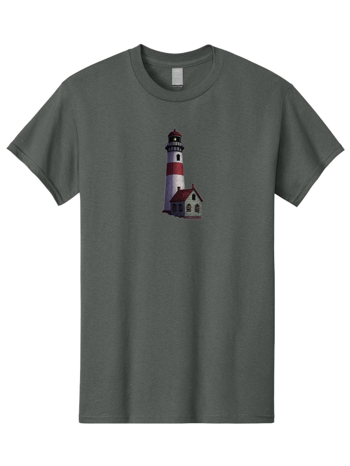 Lighthouse-12 Men'S Graphic Tee, 100% Cotton, Comfortable Casual Summer Wear, Machine Washable, Vintage Camera, Old Camera, Antique Camera, Black Camera, Classic Photography, Photography Equipment, Nostalgic Device, Film Camera, Camera Art Bag701