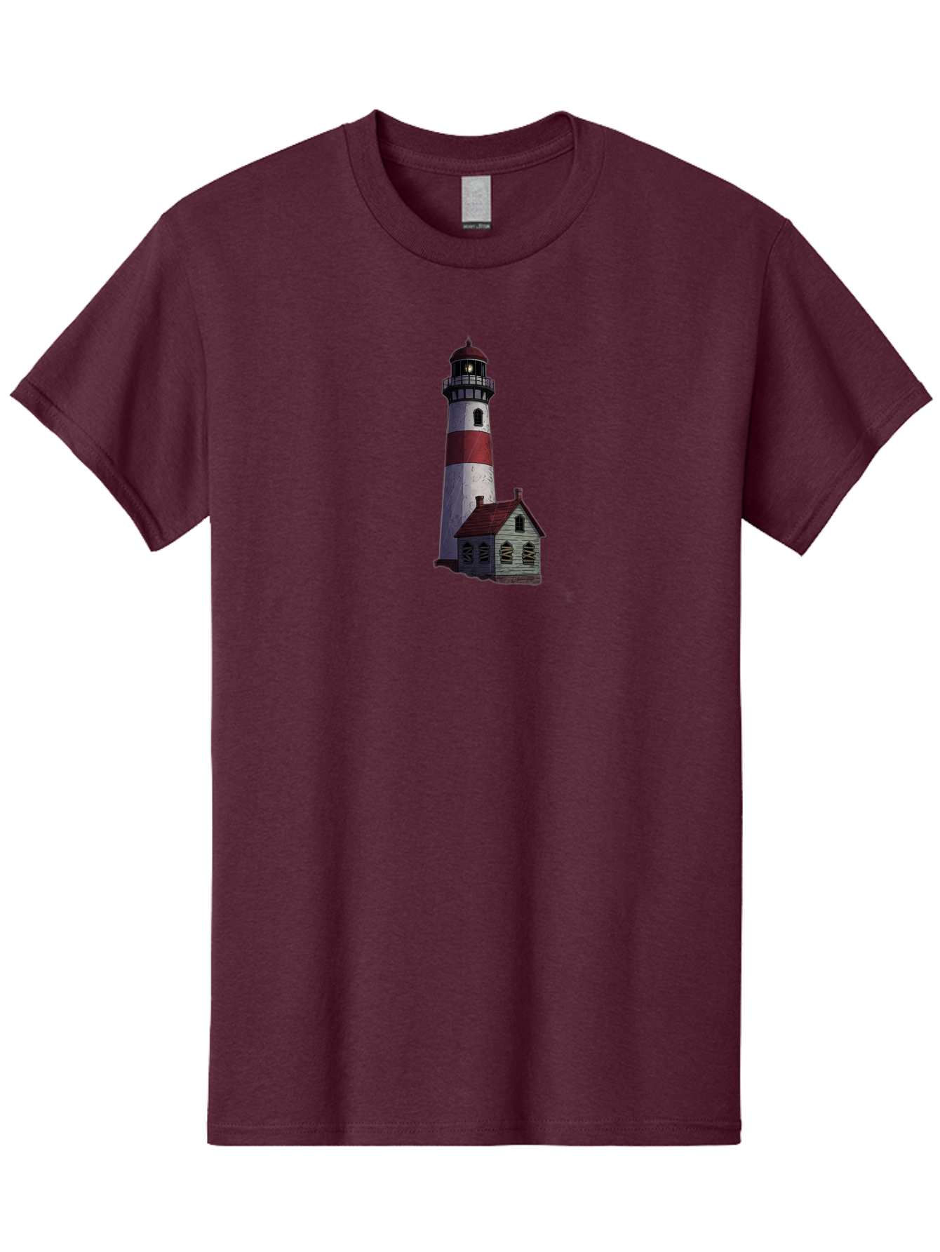 Lighthouse-12 Men'S Graphic Tee, 100% Cotton, Comfortable Casual Summer Wear, Machine Washable, Vintage Camera, Old Camera, Antique Camera, Black Camera, Classic Photography, Photography Equipment, Nostalgic Device, Film Camera, Camera Art Bag701