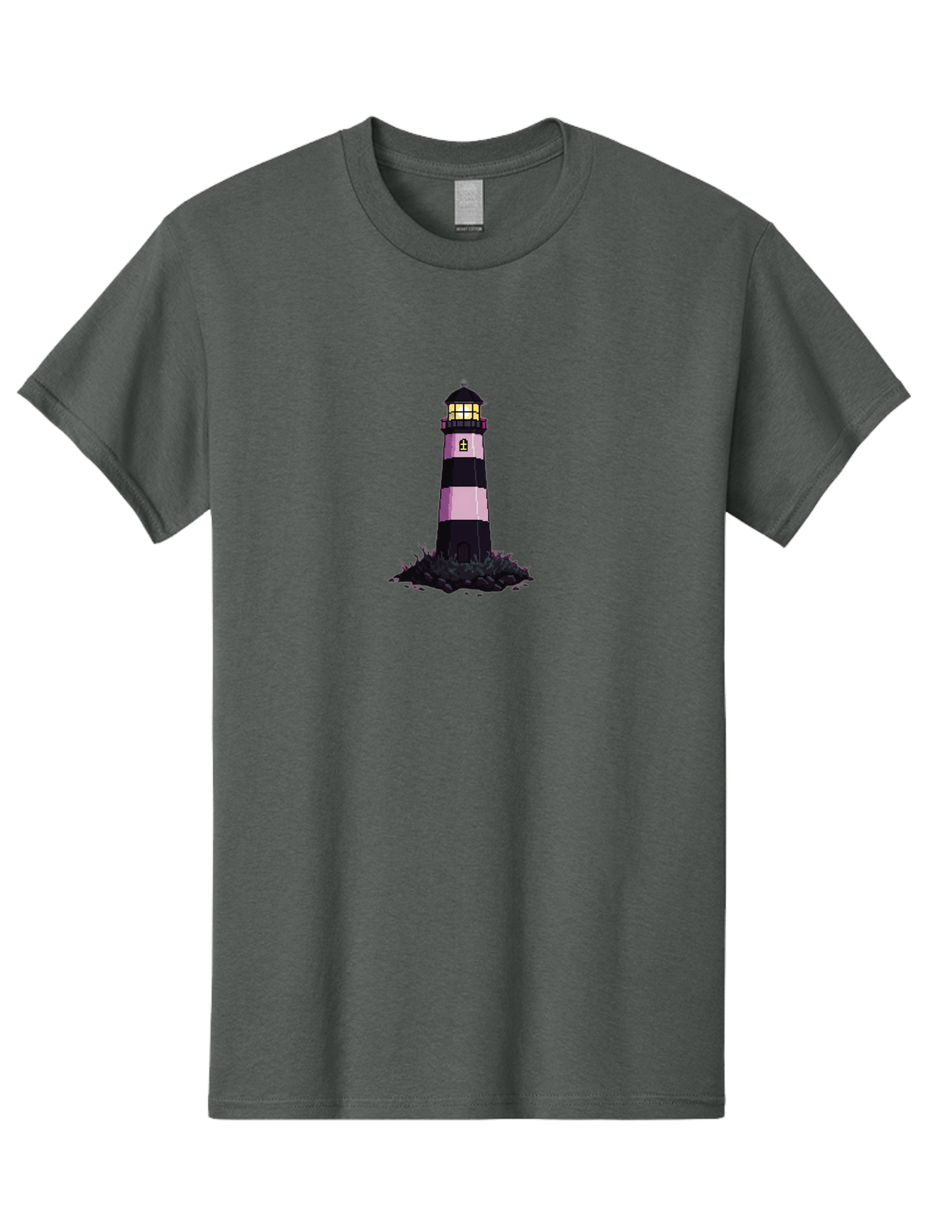 Lighthouse-13 Men'S Graphic Tee, 100% Cotton, Comfortable Casual Summer Wear, Machine Washable, Vintage Camera, Old Camera, Antique Camera, Black Camera, Classic Photography, Photography Equipment, Nostalgic Device, Film Camera, Camera Art Bag702