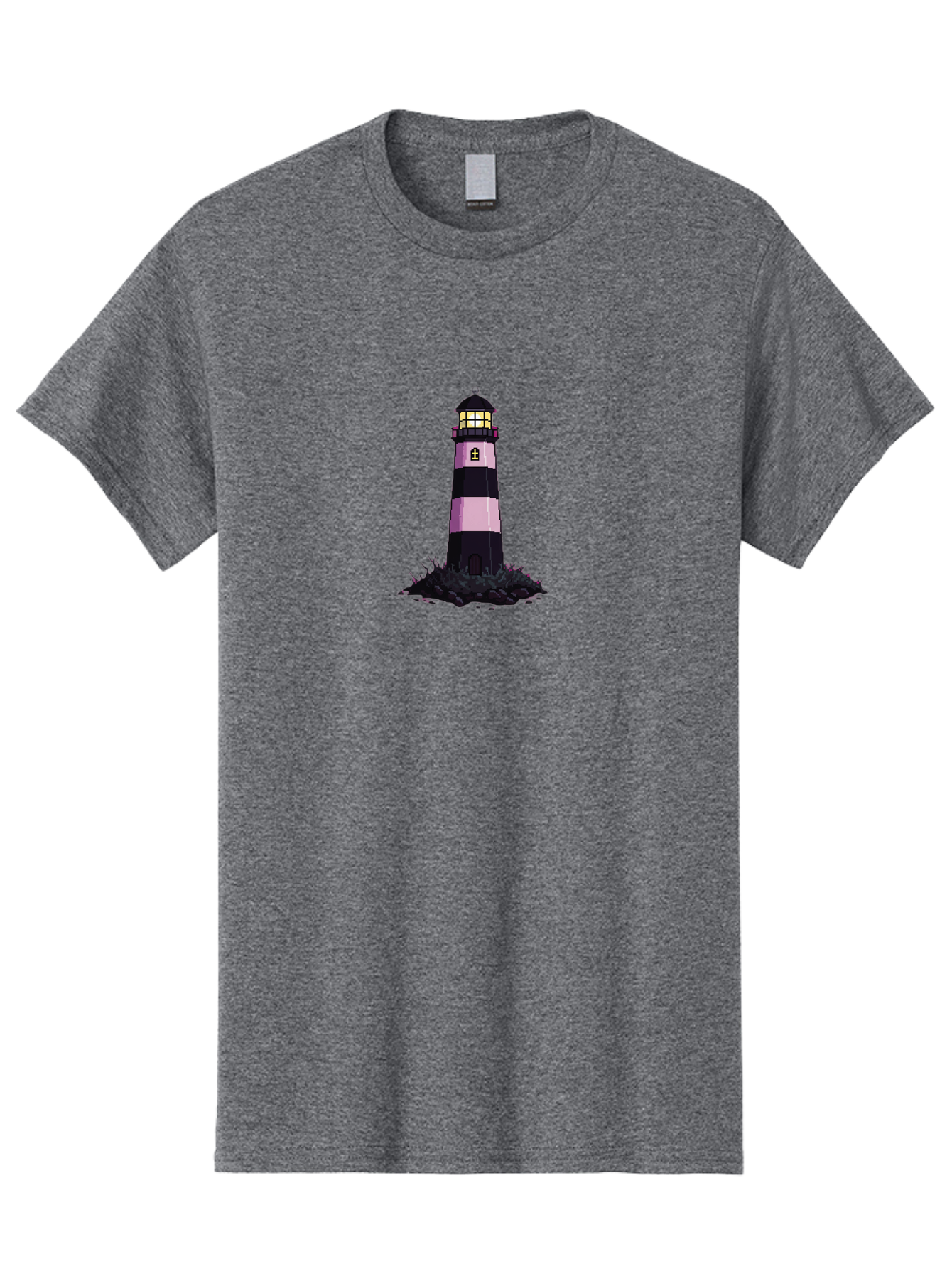 Lighthouse-13 Men'S Graphic Tee, 100% Cotton, Comfortable Casual Summer Wear, Machine Washable, Vintage Camera, Old Camera, Antique Camera, Black Camera, Classic Photography, Photography Equipment, Nostalgic Device, Film Camera, Camera Art Bag702