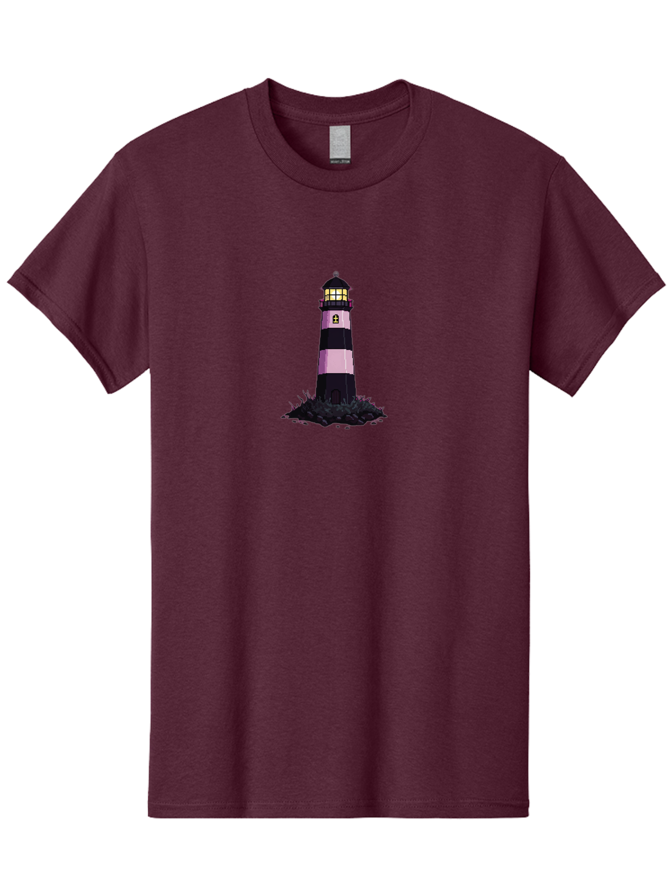 Lighthouse-13 Men'S Graphic Tee, 100% Cotton, Comfortable Casual Summer Wear, Machine Washable, Vintage Camera, Old Camera, Antique Camera, Black Camera, Classic Photography, Photography Equipment, Nostalgic Device, Film Camera, Camera Art Bag702