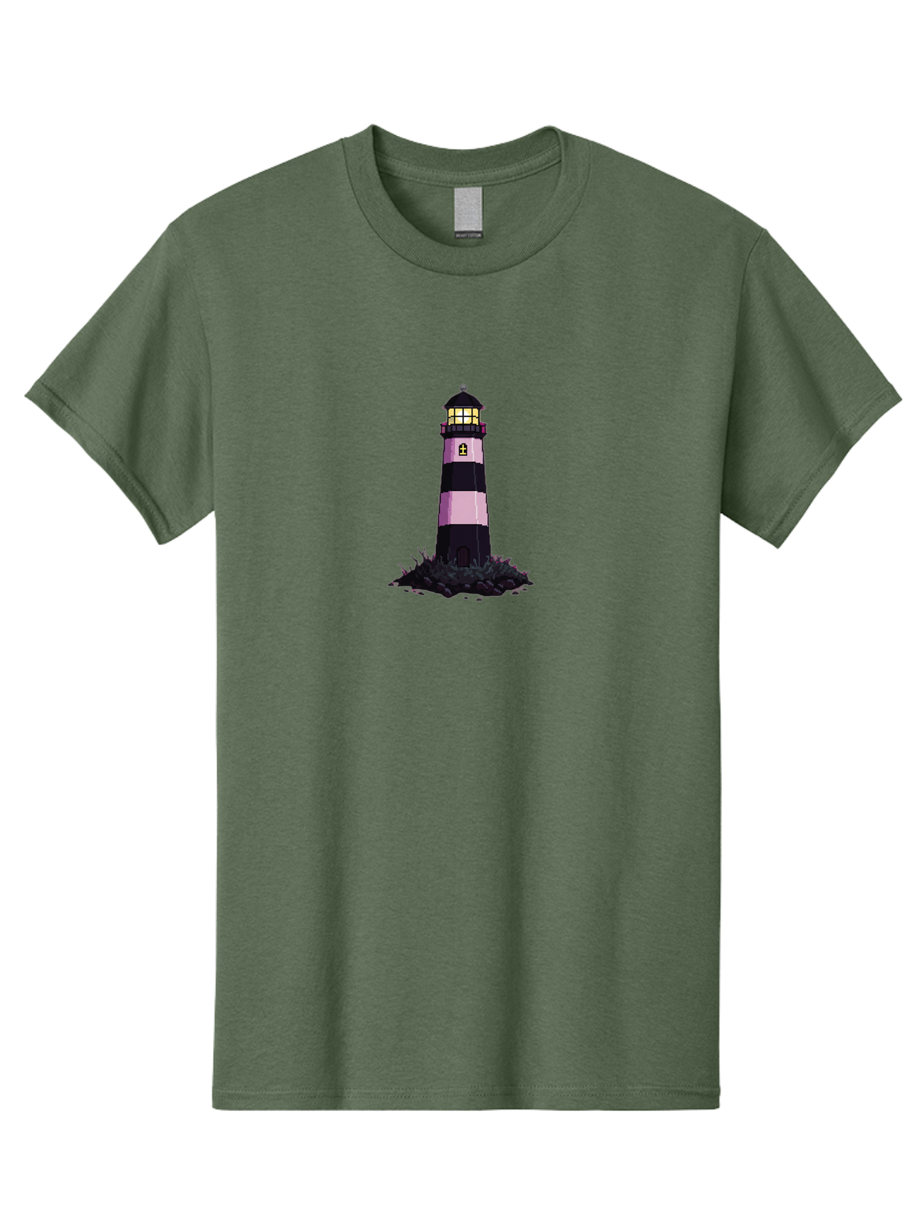 Lighthouse-13 Men'S Graphic Tee, 100% Cotton, Comfortable Casual Summer Wear, Machine Washable, Vintage Camera, Old Camera, Antique Camera, Black Camera, Classic Photography, Photography Equipment, Nostalgic Device, Film Camera, Camera Art Bag702