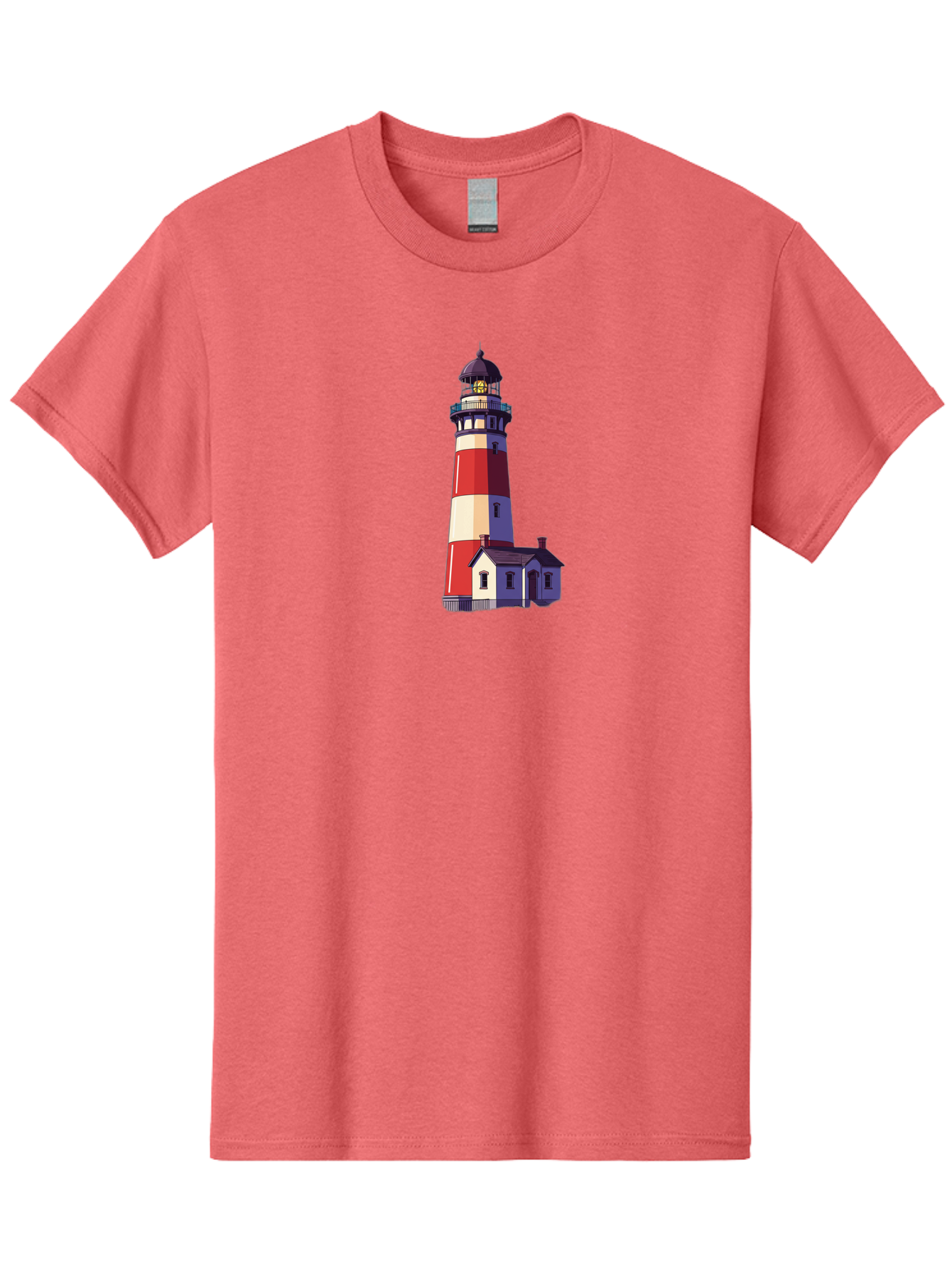 Lighthouse-15 Men'S Graphic Tee, 100% Cotton, Comfortable Casual Summer Wear, Machine Washable, Vintage Camera, Old Camera, Antique Camera, Black Camera, Classic Photography, Photography Equipment, Nostalgic Device, Film Camera, Camera Art Bag704