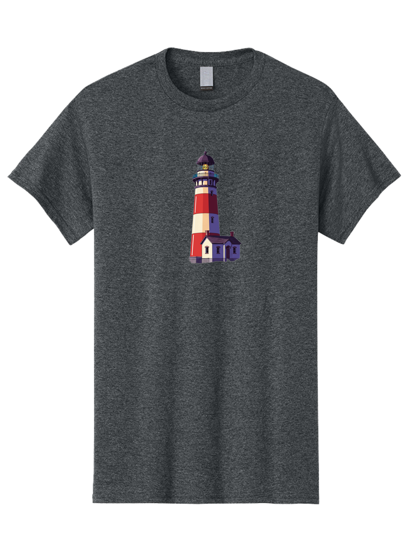 Lighthouse-15 Men'S Graphic Tee, 100% Cotton, Comfortable Casual Summer Wear, Machine Washable, Vintage Camera, Old Camera, Antique Camera, Black Camera, Classic Photography, Photography Equipment, Nostalgic Device, Film Camera, Camera Art Bag704