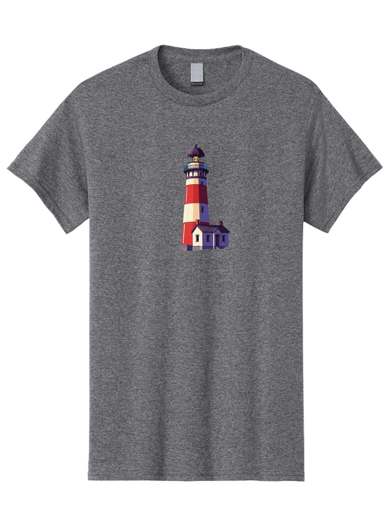 Lighthouse-15 Men'S Graphic Tee, 100% Cotton, Comfortable Casual Summer Wear, Machine Washable, Vintage Camera, Old Camera, Antique Camera, Black Camera, Classic Photography, Photography Equipment, Nostalgic Device, Film Camera, Camera Art Bag704