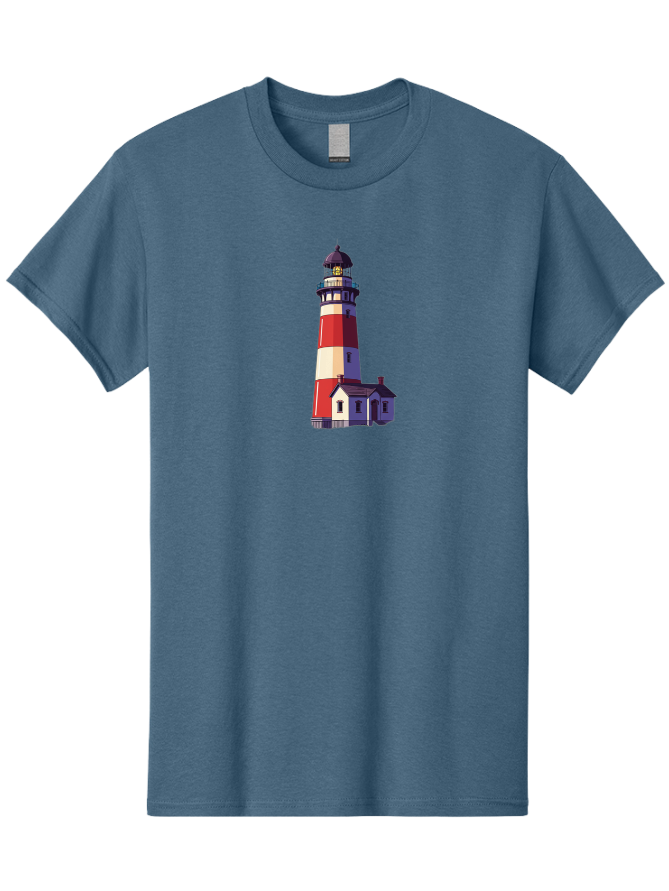 Lighthouse-15 Men'S Graphic Tee, 100% Cotton, Comfortable Casual Summer Wear, Machine Washable, Vintage Camera, Old Camera, Antique Camera, Black Camera, Classic Photography, Photography Equipment, Nostalgic Device, Film Camera, Camera Art Bag704