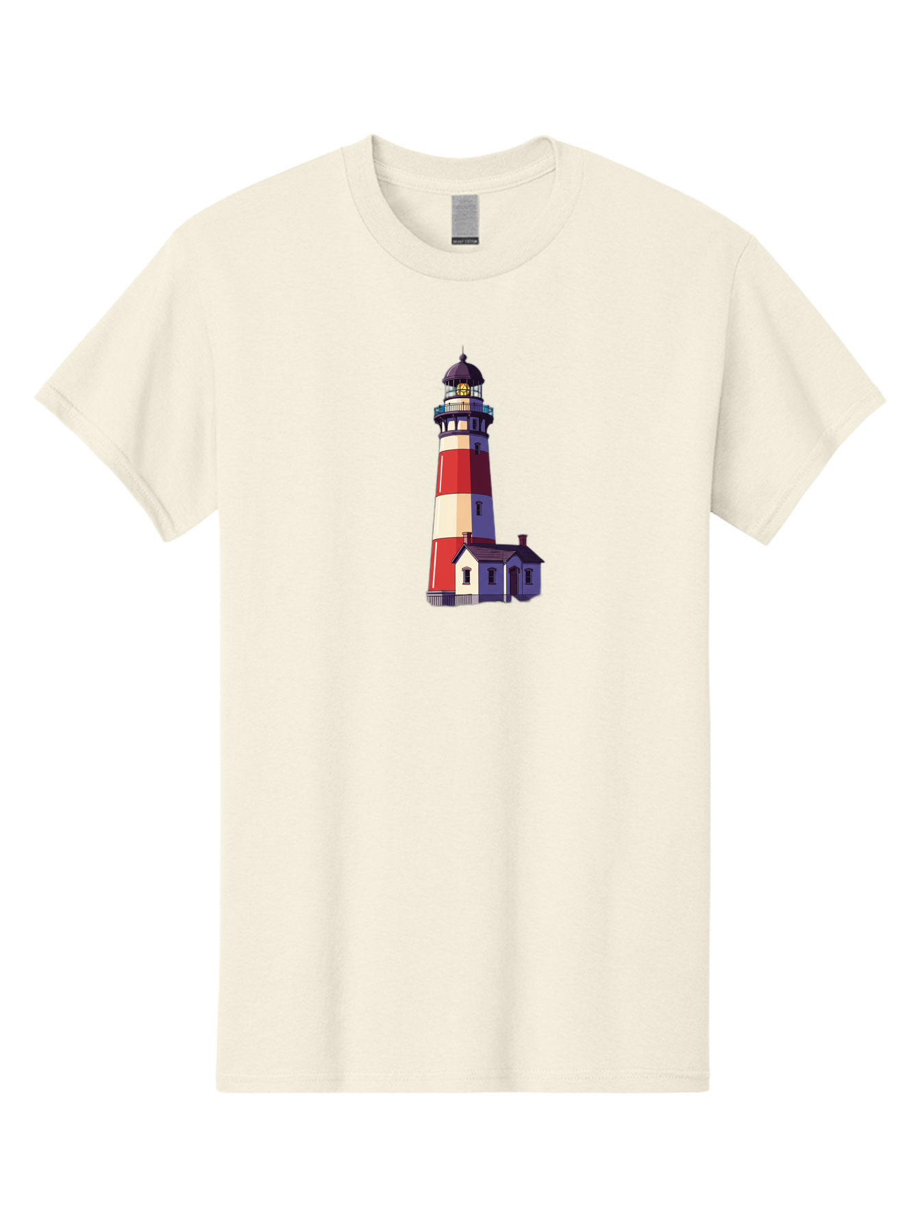 Lighthouse-15 Men'S Graphic Tee, 100% Cotton, Comfortable Casual Summer Wear, Machine Washable, Vintage Camera, Old Camera, Antique Camera, Black Camera, Classic Photography, Photography Equipment, Nostalgic Device, Film Camera, Camera Art Bag704