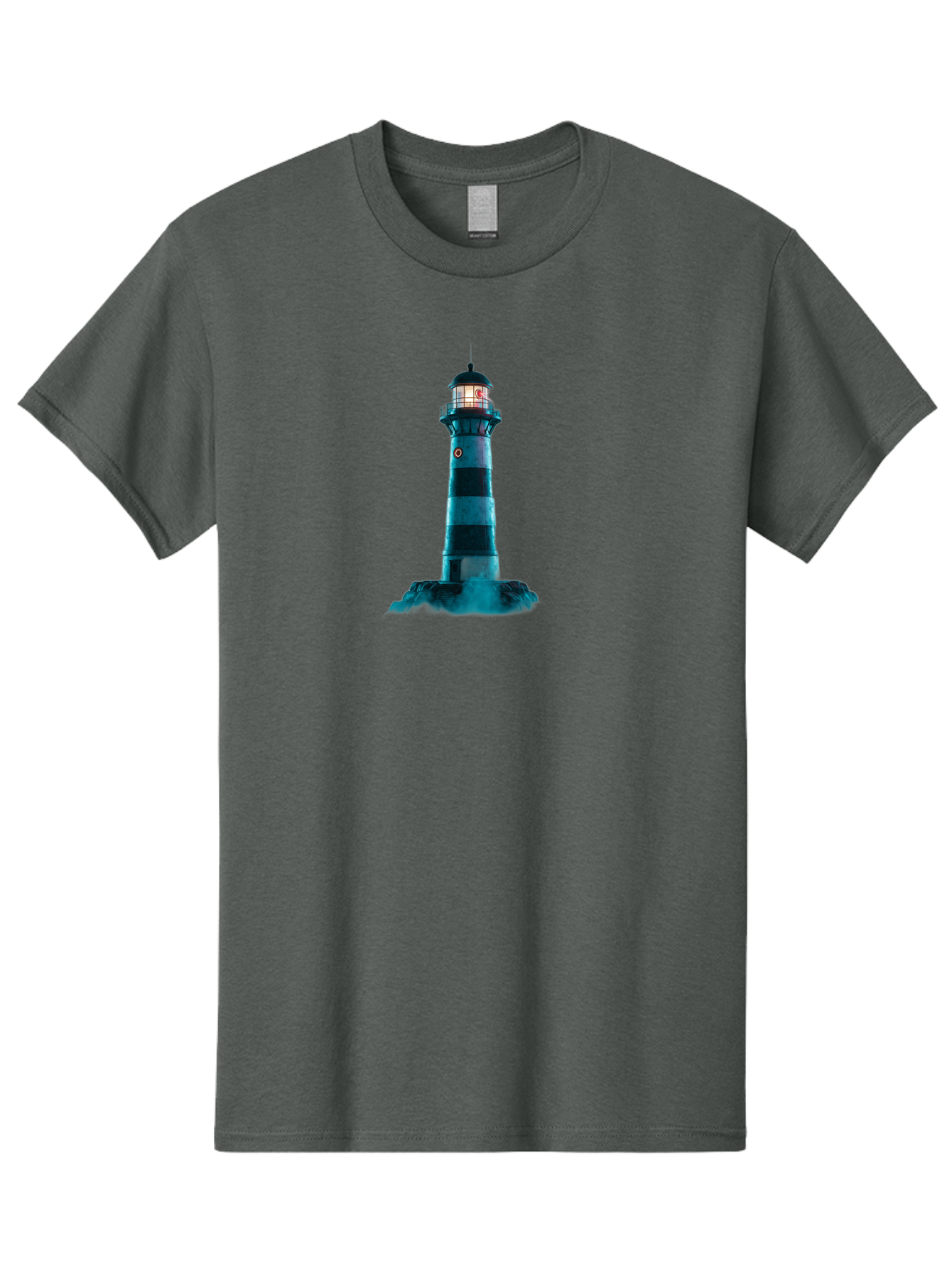 Lighthouse-16 Men'S Graphic Tee, 100% Cotton, Comfortable Casual Summer Wear, Machine Washable, Vintage Camera, Old Camera, Antique Camera, Black Camera, Classic Photography, Photography Equipment, Nostalgic Device, Film Camera, Camera Art Bag705