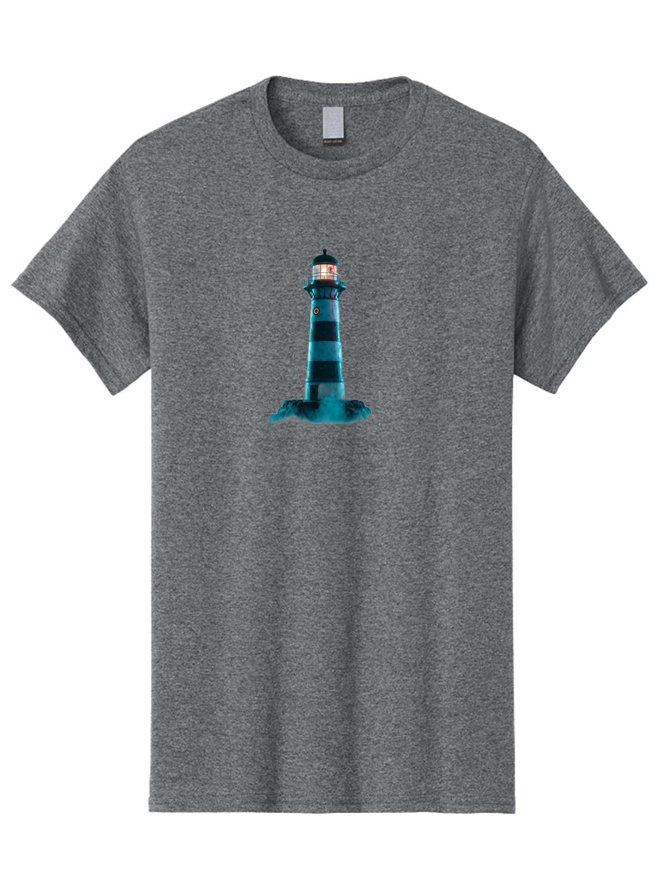 Lighthouse-16 Men'S Graphic Tee, 100% Cotton, Comfortable Casual Summer Wear, Machine Washable, Vintage Camera, Old Camera, Antique Camera, Black Camera, Classic Photography, Photography Equipment, Nostalgic Device, Film Camera, Camera Art Bag705