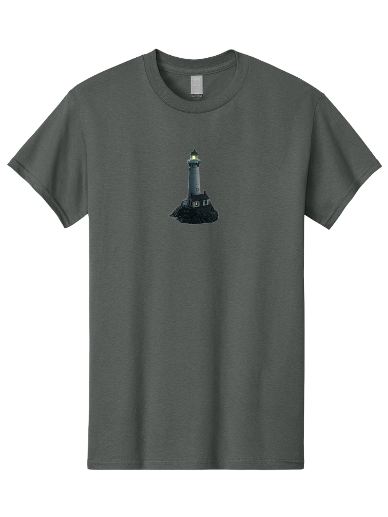 Lighthouse-2 Men'S Graphic Tee, 100% Cotton, Comfortable Casual Summer Wear, Machine Washable, Vintage Camera, Old Camera, Antique Camera, Black Camera, Classic Photography, Photography Equipment, Nostalgic Device, Film Camera, Camera Art Bag706