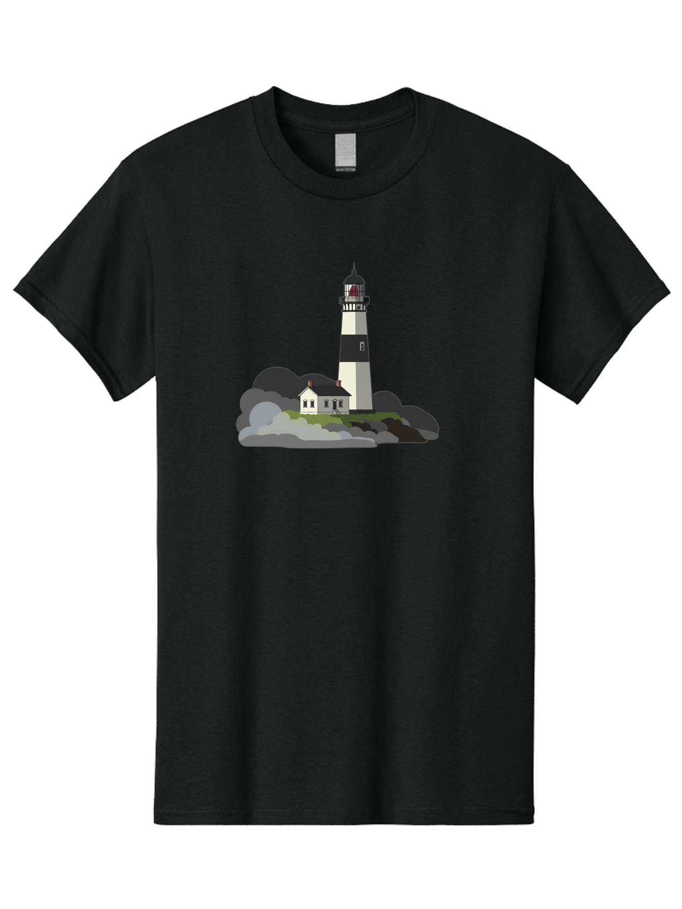 Lighthouse-3 Men'S Graphic Tee, 100% Cotton, Comfortable Casual Summer Wear, Machine Washable, Vintage Camera, Old Camera, Antique Camera, Black Camera, Classic Photography, Photography Equipment, Nostalgic Device, Film Camera, Camera Art Bag707