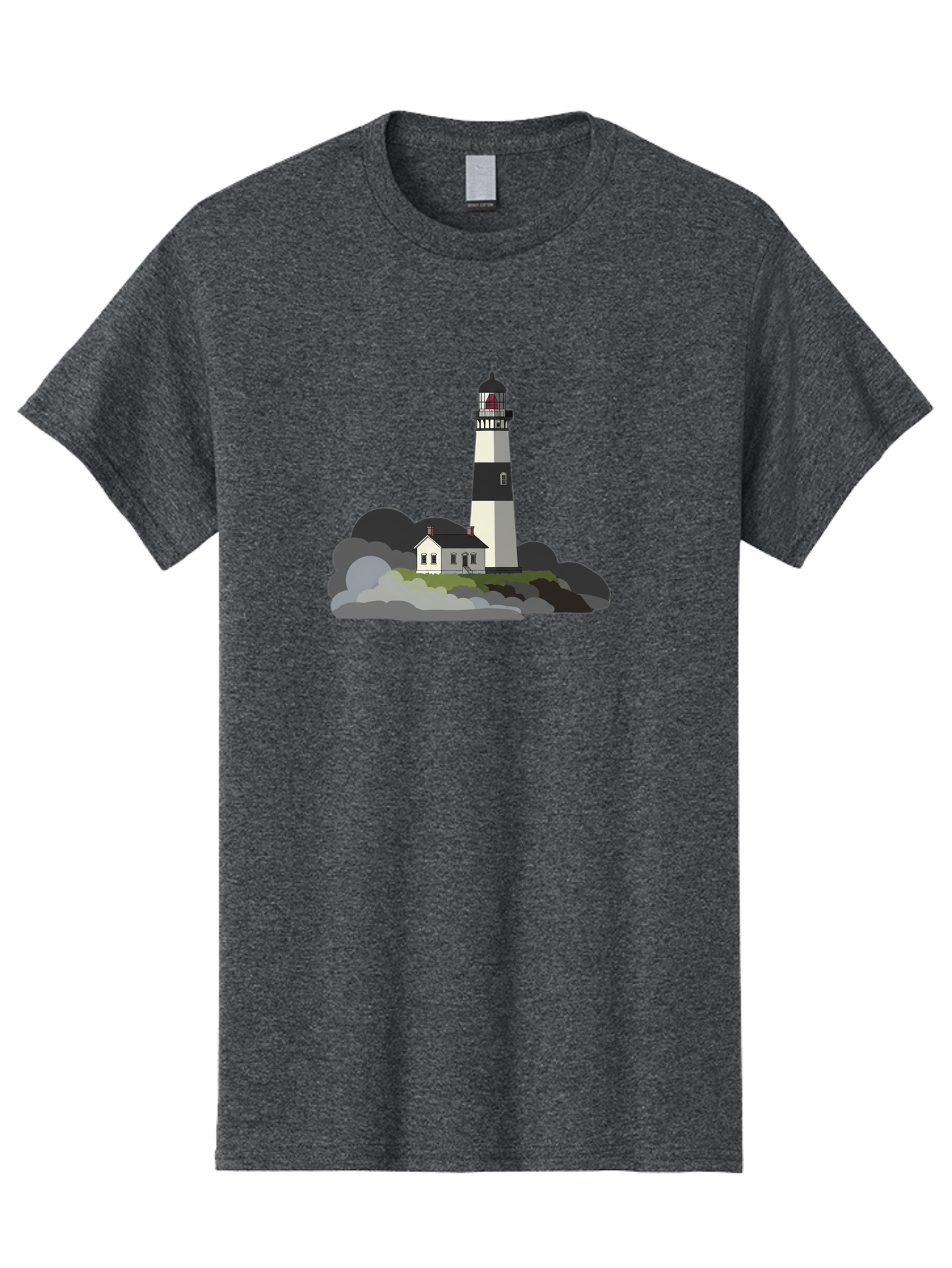 Lighthouse-3 Men'S Graphic Tee, 100% Cotton, Comfortable Casual Summer Wear, Machine Washable, Vintage Camera, Old Camera, Antique Camera, Black Camera, Classic Photography, Photography Equipment, Nostalgic Device, Film Camera, Camera Art Bag707