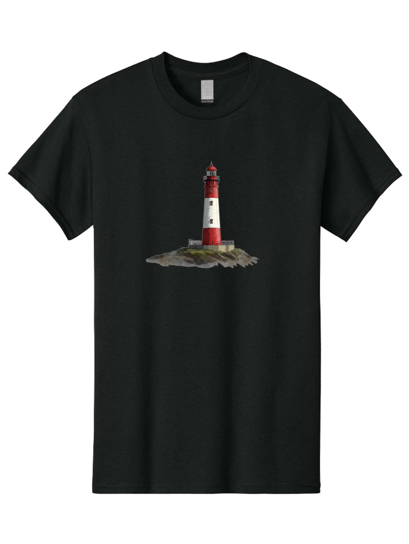 Lighthouse-4 Men'S Graphic Tee, 100% Cotton, Comfortable Casual Summer Wear, Machine Washable, Vintage Camera, Old Camera, Antique Camera, Black Camera, Classic Photography, Photography Equipment, Nostalgic Device, Film Camera, Camera Art Bag708