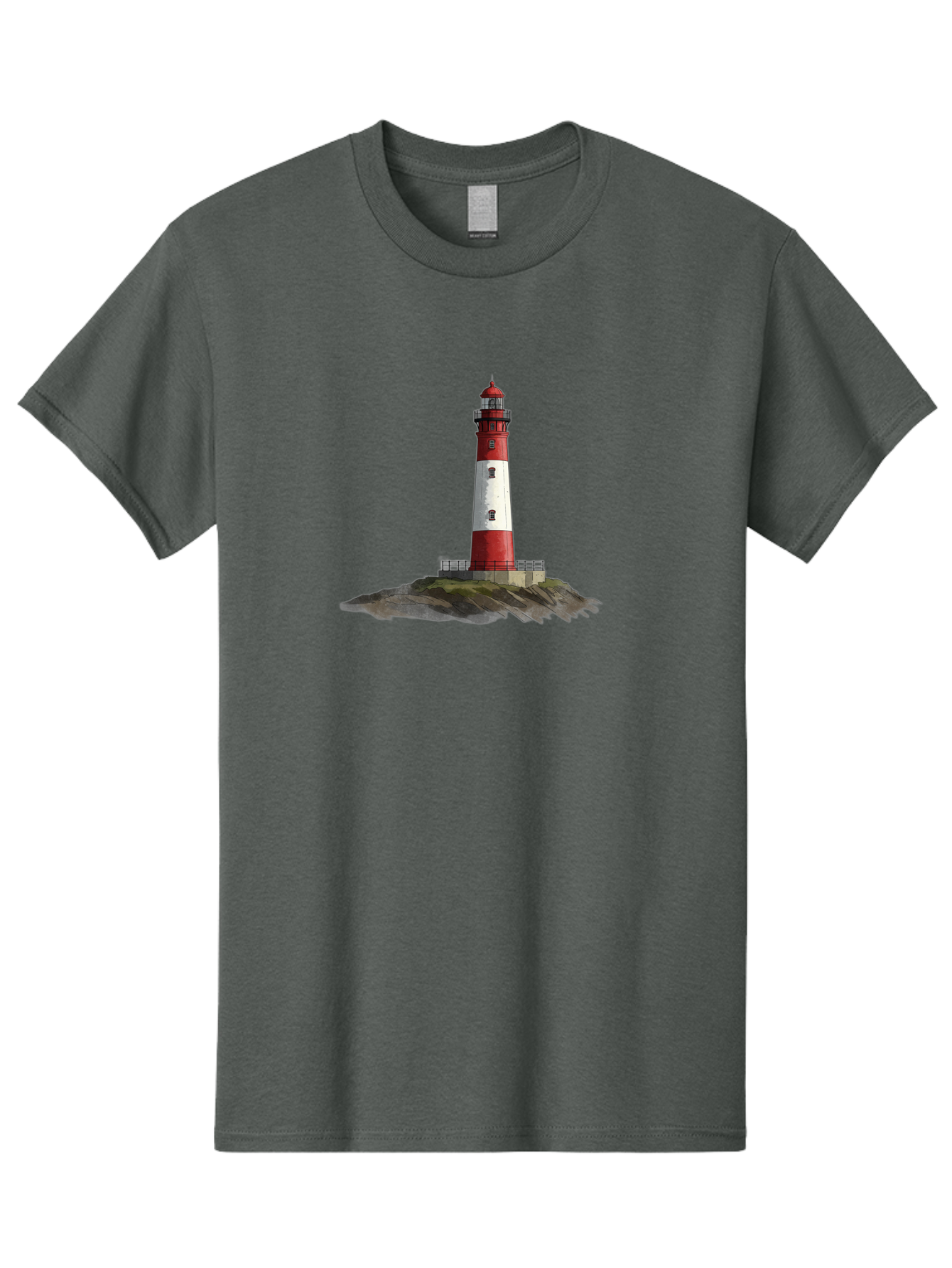 Lighthouse-4 Men'S Graphic Tee, 100% Cotton, Comfortable Casual Summer Wear, Machine Washable, Vintage Camera, Old Camera, Antique Camera, Black Camera, Classic Photography, Photography Equipment, Nostalgic Device, Film Camera, Camera Art Bag708