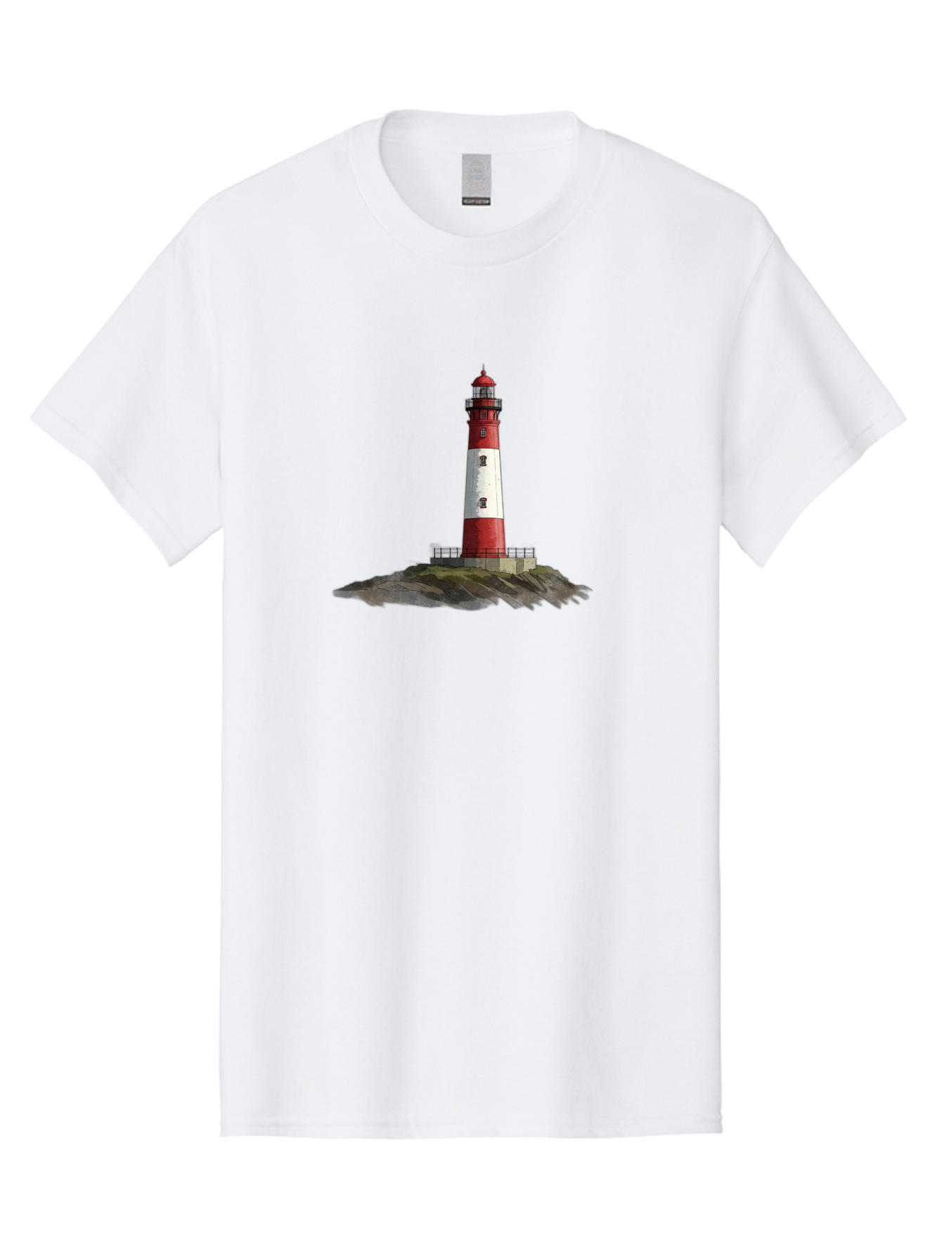 Lighthouse-4 Men'S Graphic Tee, 100% Cotton, Comfortable Casual Summer Wear, Machine Washable, Vintage Camera, Old Camera, Antique Camera, Black Camera, Classic Photography, Photography Equipment, Nostalgic Device, Film Camera, Camera Art Bag708