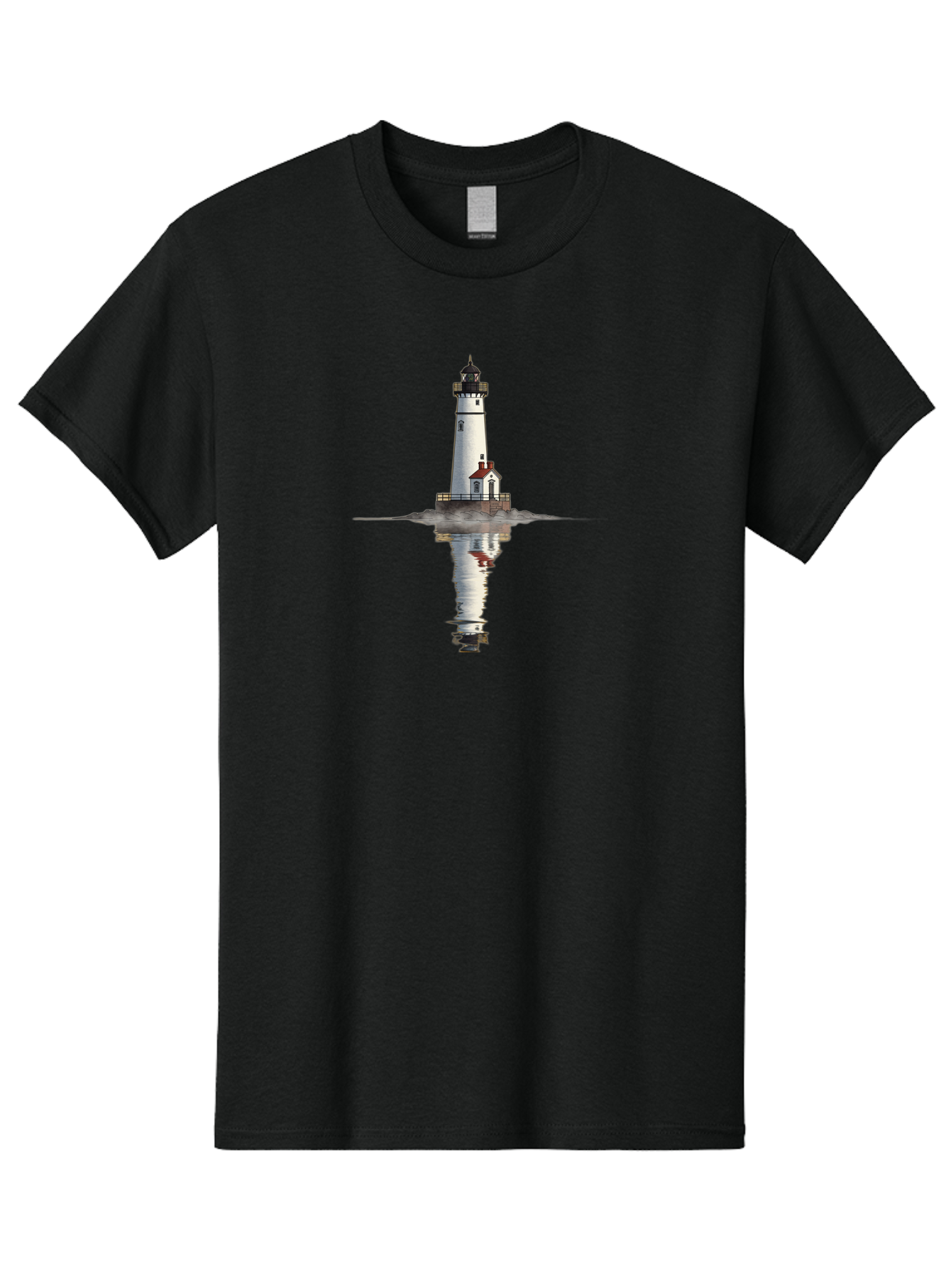 Lighthouse-5 Men'S Graphic Tee, 100% Cotton, Comfortable Casual Summer Wear, Machine Washable, Vintage Camera, Old Camera, Antique Camera, Black Camera, Classic Photography, Photography Equipment, Nostalgic Device, Film Camera, Camera Art Bag709