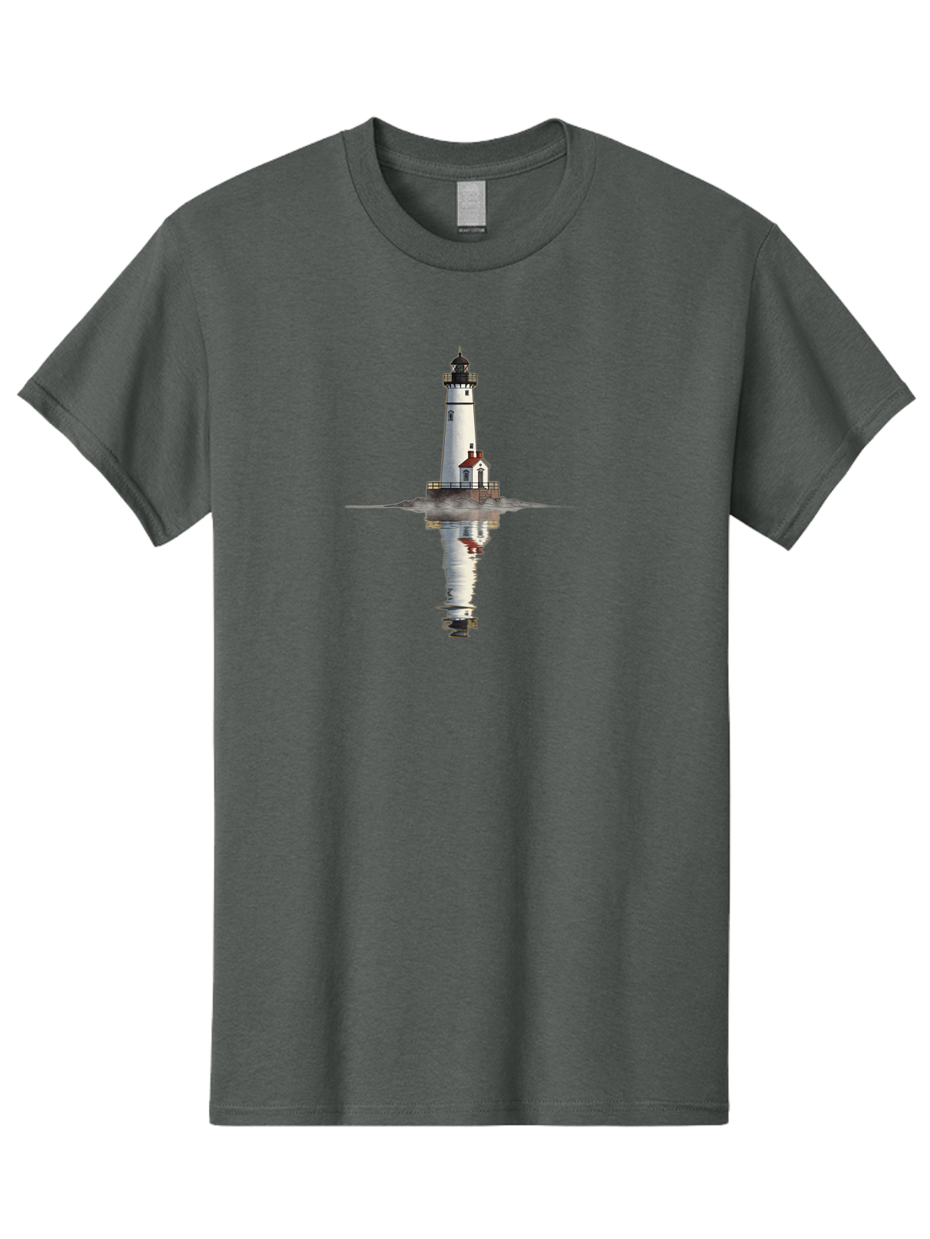 Lighthouse-5 Men'S Graphic Tee, 100% Cotton, Comfortable Casual Summer Wear, Machine Washable, Vintage Camera, Old Camera, Antique Camera, Black Camera, Classic Photography, Photography Equipment, Nostalgic Device, Film Camera, Camera Art Bag709
