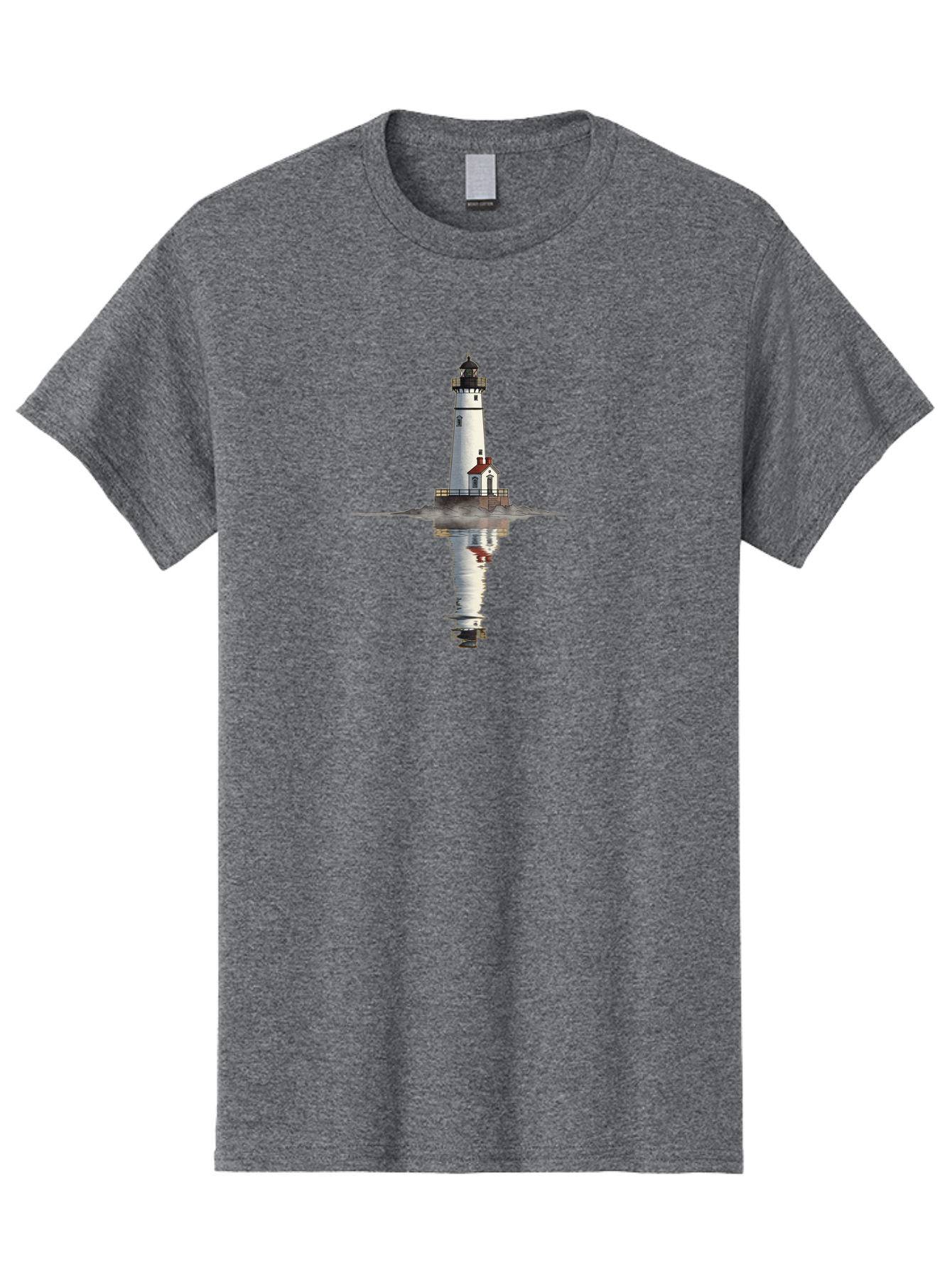 Lighthouse-5 Men'S Graphic Tee, 100% Cotton, Comfortable Casual Summer Wear, Machine Washable, Vintage Camera, Old Camera, Antique Camera, Black Camera, Classic Photography, Photography Equipment, Nostalgic Device, Film Camera, Camera Art Bag709