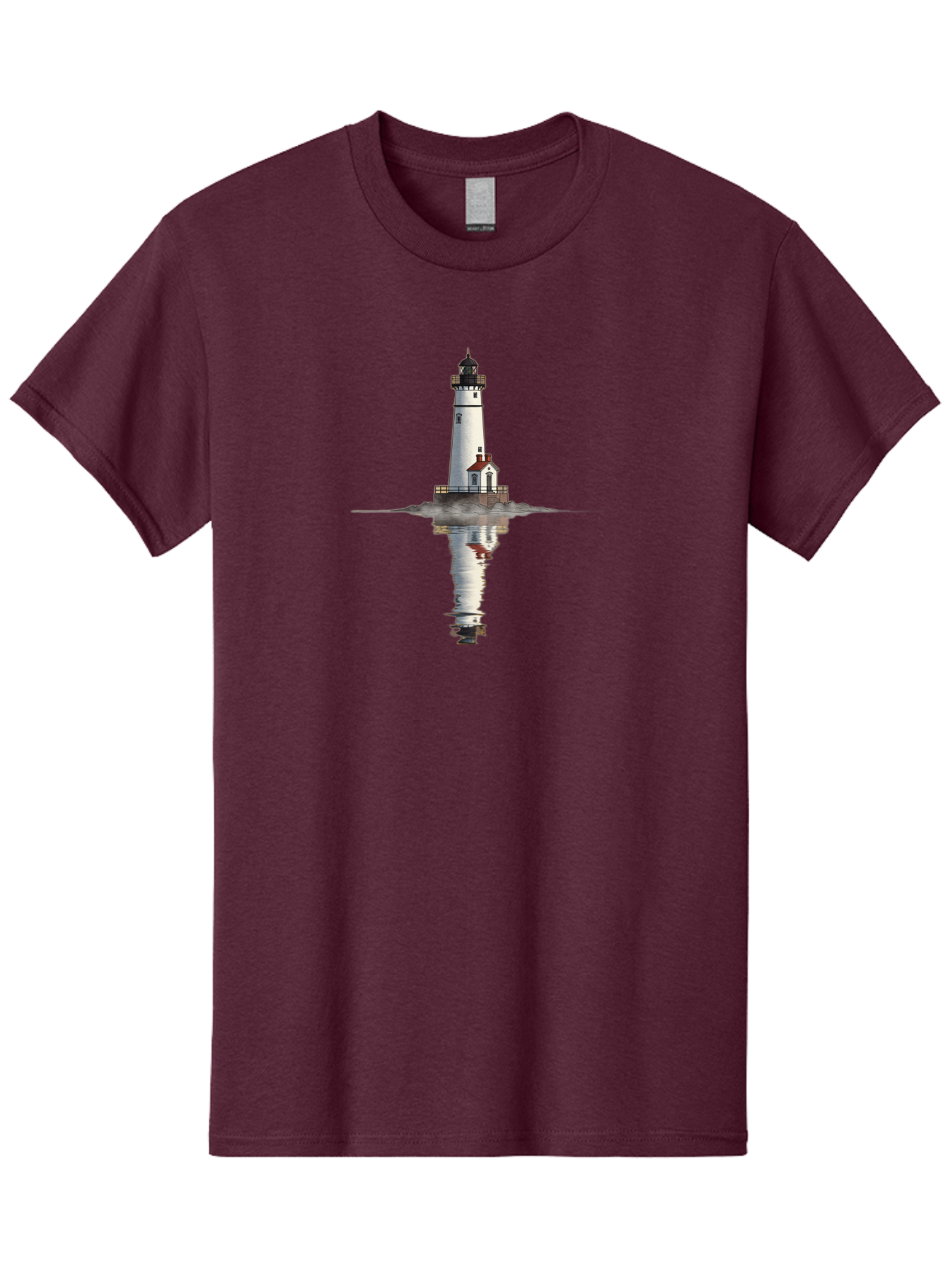 Lighthouse-5 Men'S Graphic Tee, 100% Cotton, Comfortable Casual Summer Wear, Machine Washable, Vintage Camera, Old Camera, Antique Camera, Black Camera, Classic Photography, Photography Equipment, Nostalgic Device, Film Camera, Camera Art Bag709