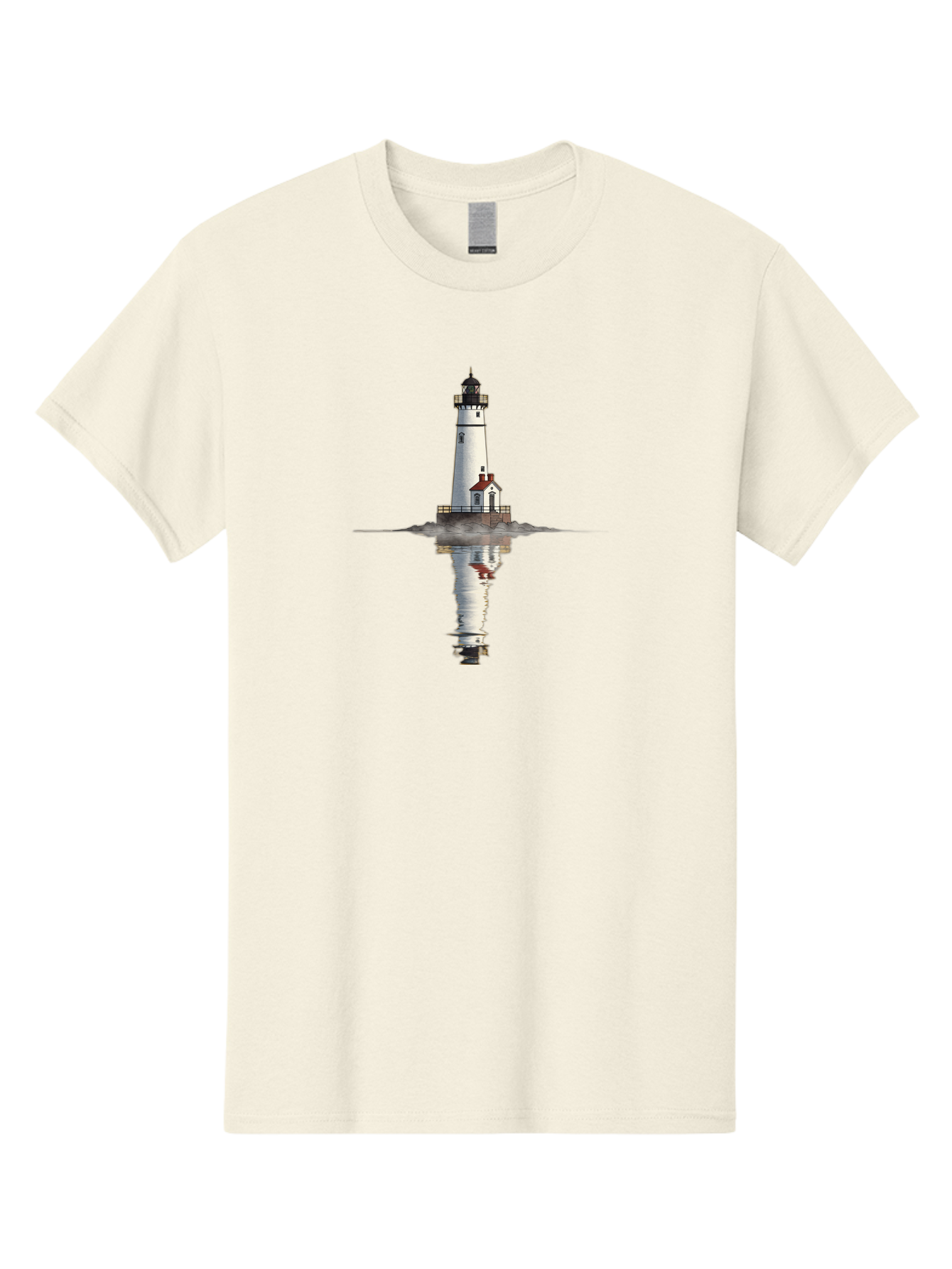 Lighthouse-5 Men'S Graphic Tee, 100% Cotton, Comfortable Casual Summer Wear, Machine Washable, Vintage Camera, Old Camera, Antique Camera, Black Camera, Classic Photography, Photography Equipment, Nostalgic Device, Film Camera, Camera Art Bag709