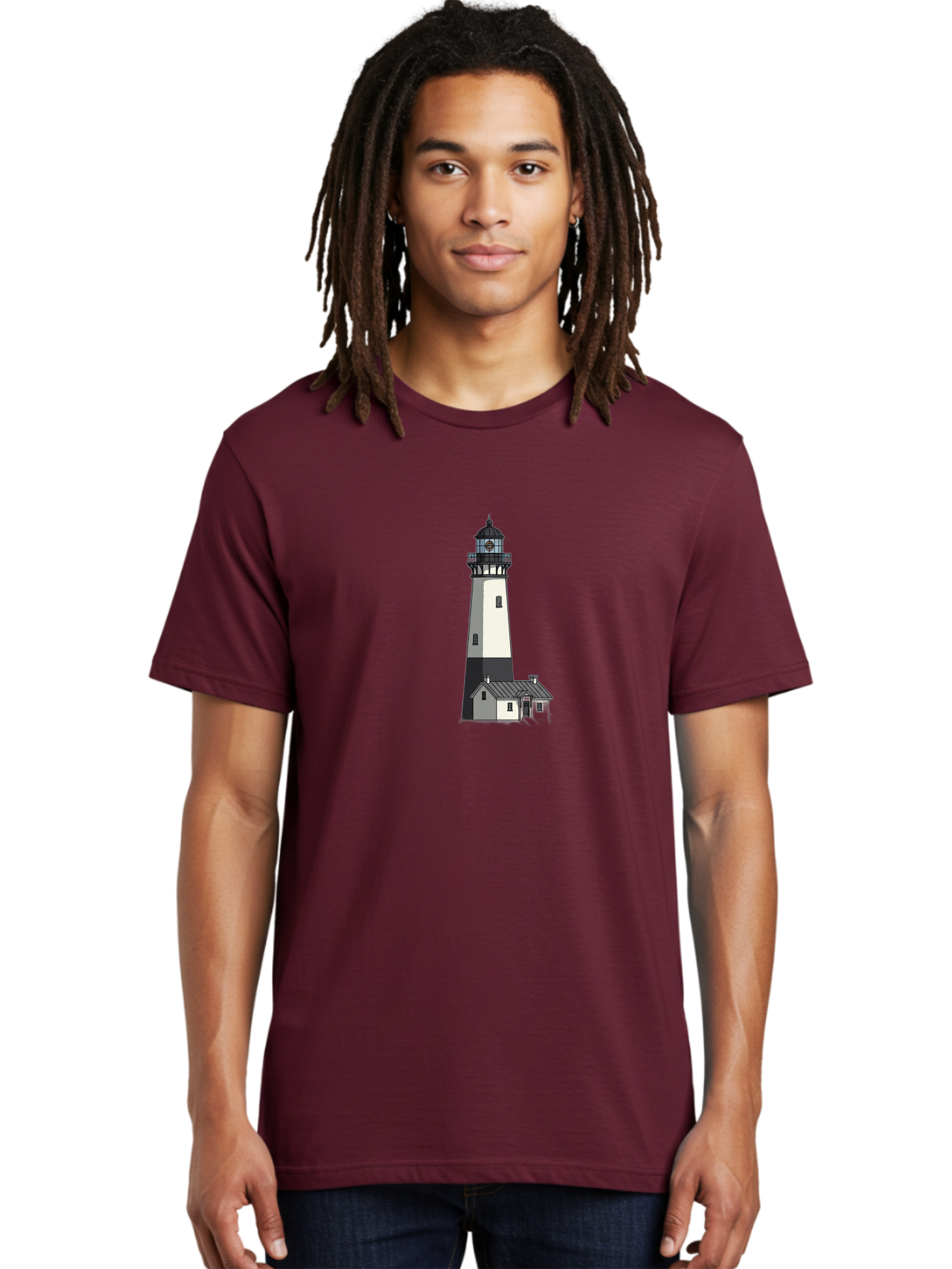 Lighthouse-9 Men'S Graphic Tee, 100% Cotton, Comfortable Casual Summer Wear, Machine Washable, Vintage Camera, Old Camera, Antique Camera, Black Camera, Classic Photography, Photography Equipment, Nostalgic Device, Film Camera, Camera Art Bag713