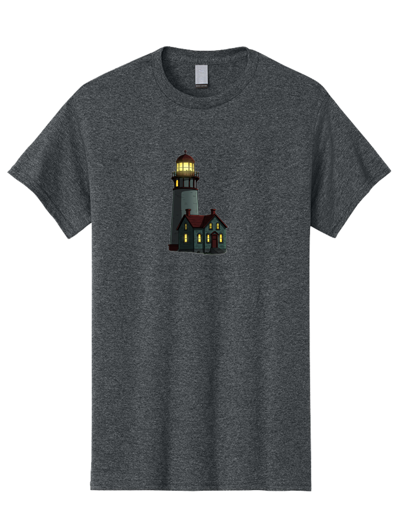 Lighthouse-And-House Men'S Graphic Tee, 100% Cotton, Comfortable Casual Summer Wear, Machine Washable, Vintage Camera, Old Camera, Antique Camera, Black Camera, Classic Photography, Photography Equipment, Nostalgic Device, Film Camera, Bag714