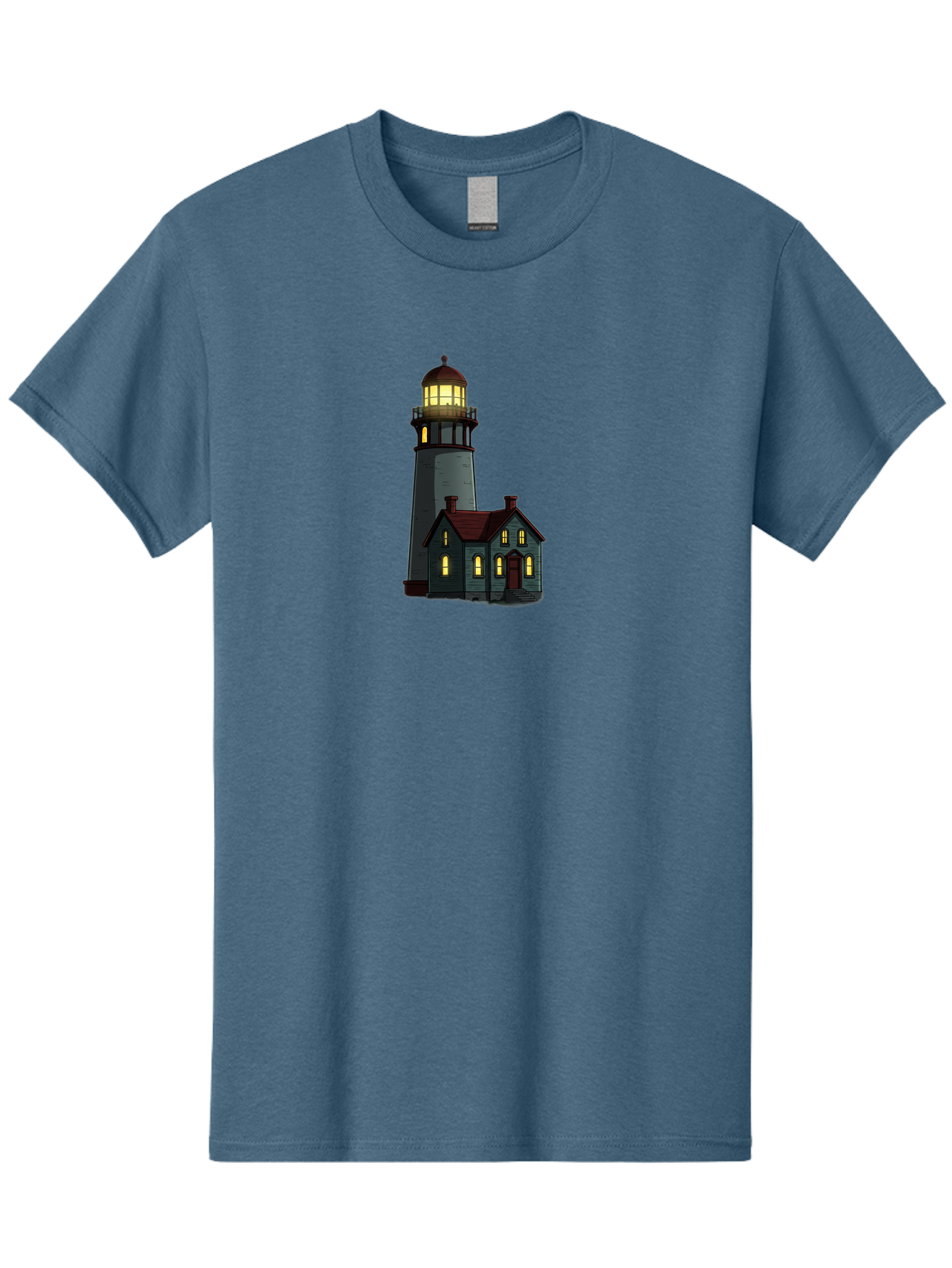 Lighthouse-And-House Men'S Graphic Tee, 100% Cotton, Comfortable Casual Summer Wear, Machine Washable, Vintage Camera, Old Camera, Antique Camera, Black Camera, Classic Photography, Photography Equipment, Nostalgic Device, Film Camera, Bag714