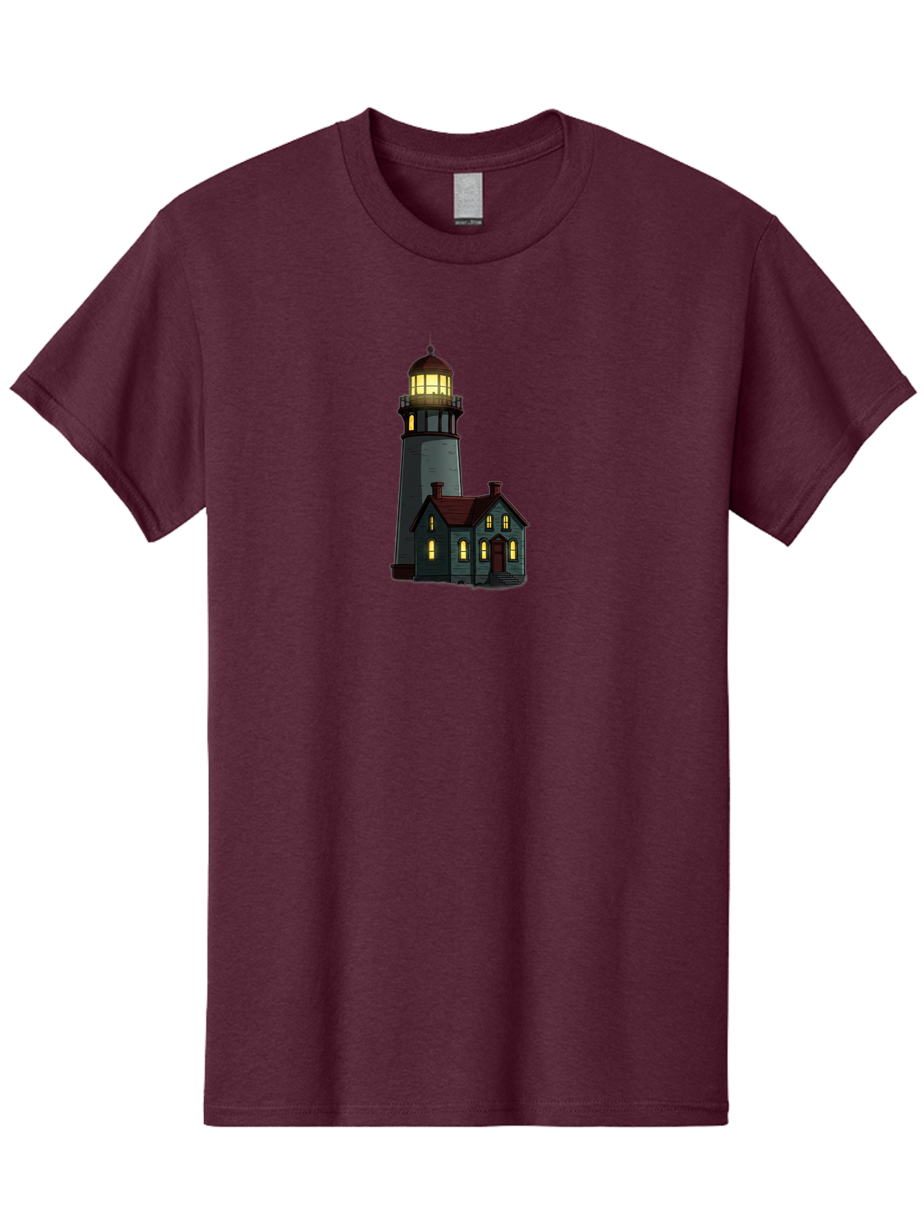 Lighthouse-And-House Men'S Graphic Tee, 100% Cotton, Comfortable Casual Summer Wear, Machine Washable, Vintage Camera, Old Camera, Antique Camera, Black Camera, Classic Photography, Photography Equipment, Nostalgic Device, Film Camera, Bag714