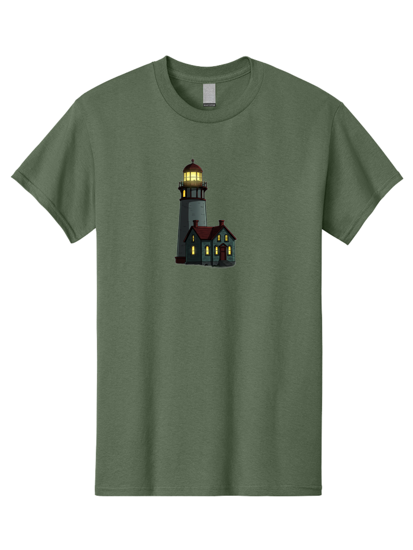 Lighthouse-And-House Men'S Graphic Tee, 100% Cotton, Comfortable Casual Summer Wear, Machine Washable, Vintage Camera, Old Camera, Antique Camera, Black Camera, Classic Photography, Photography Equipment, Nostalgic Device, Film Camera, Bag714