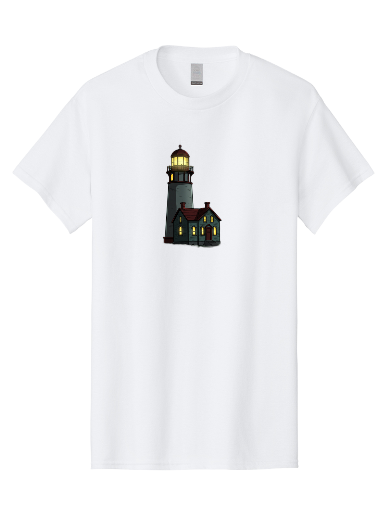 Lighthouse-And-House Men'S Graphic Tee, 100% Cotton, Comfortable Casual Summer Wear, Machine Washable, Vintage Camera, Old Camera, Antique Camera, Black Camera, Classic Photography, Photography Equipment, Nostalgic Device, Film Camera, Bag714