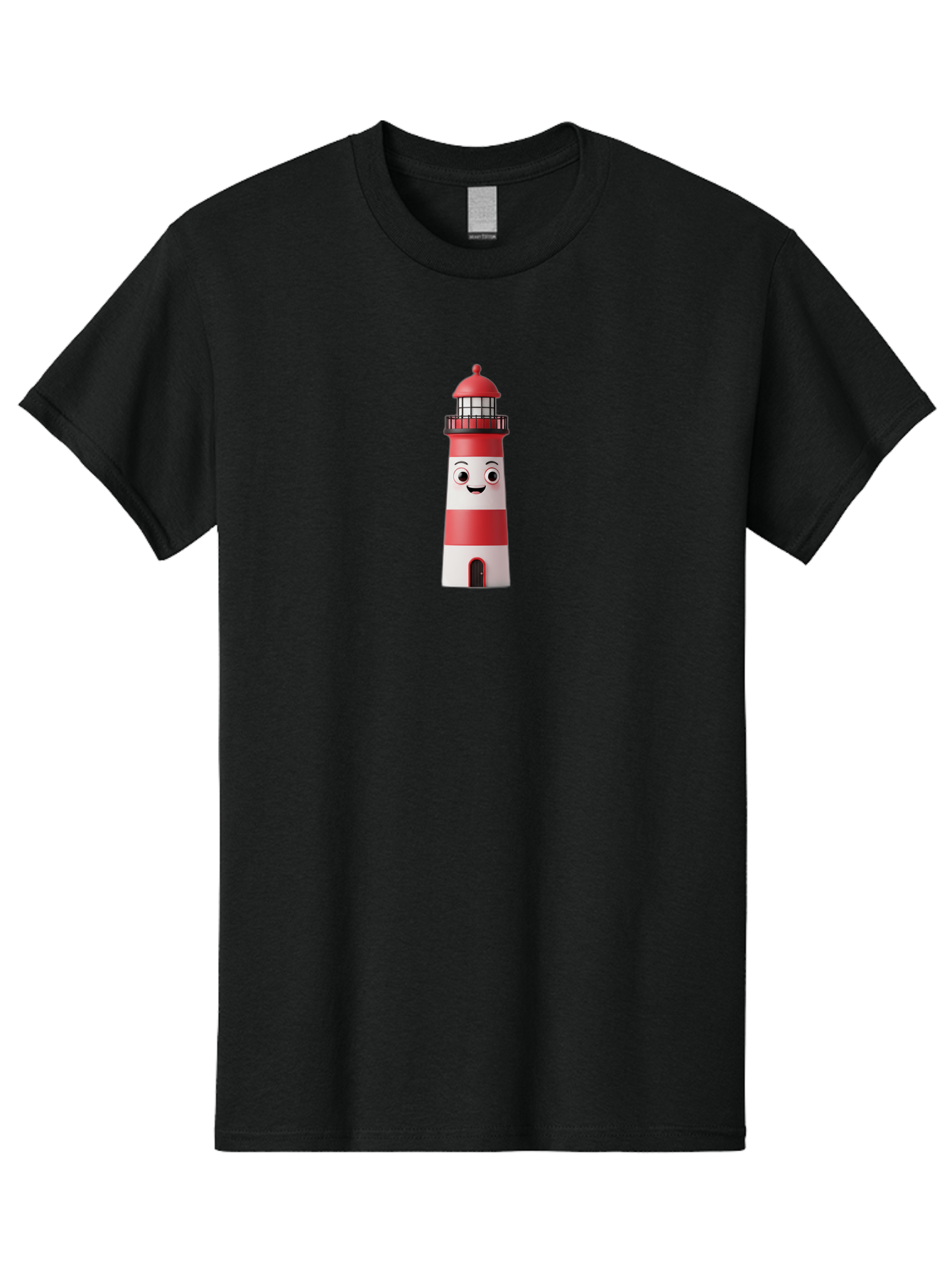 Lighthouse-Character Men'S Graphic Tee, 100% Cotton, Comfortable Casual Summer Wear, Machine Washable, Vintage Camera, Old Camera, Antique Camera, Black Camera, Classic Photography, Photography Equipment, Nostalgic Device, Film Camera, Bag716