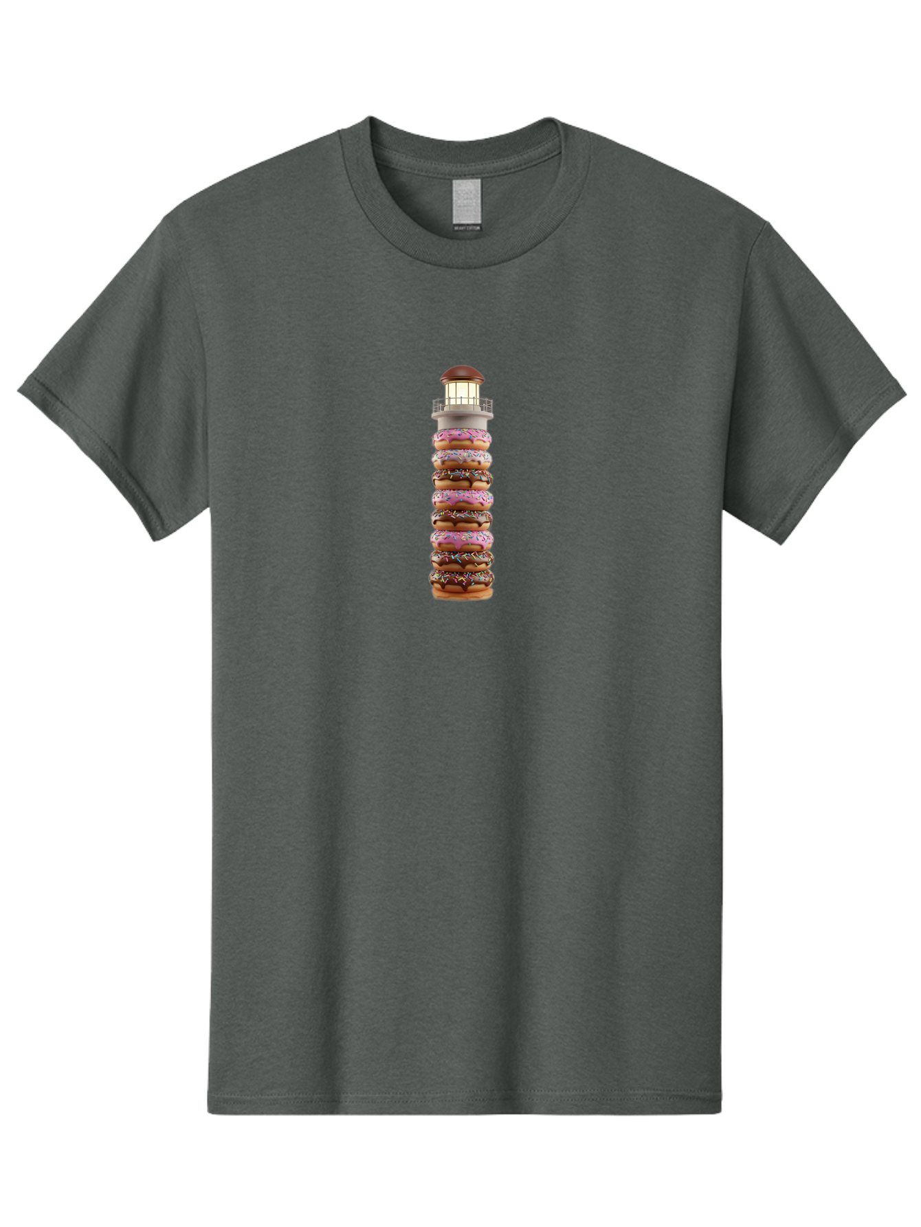 Lighthouse-Donuts Men'S Graphic Tee, 100% Cotton, Comfortable Casual Summer Wear, Machine Washable, Vintage Camera, Old Camera, Antique Camera, Black Camera, Classic Photography, Photography Equipment, Nostalgic Device, Film Camera, Camera Art Bag717
