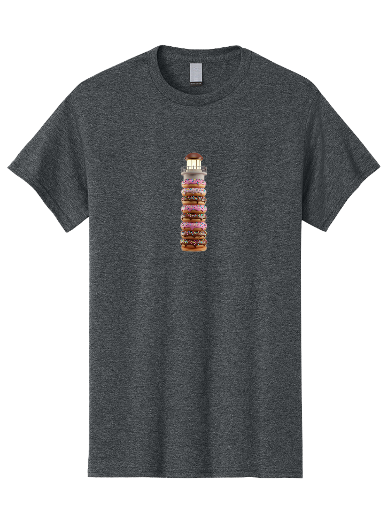 Lighthouse-Donuts Men'S Graphic Tee, 100% Cotton, Comfortable Casual Summer Wear, Machine Washable, Vintage Camera, Old Camera, Antique Camera, Black Camera, Classic Photography, Photography Equipment, Nostalgic Device, Film Camera, Camera Art Bag717