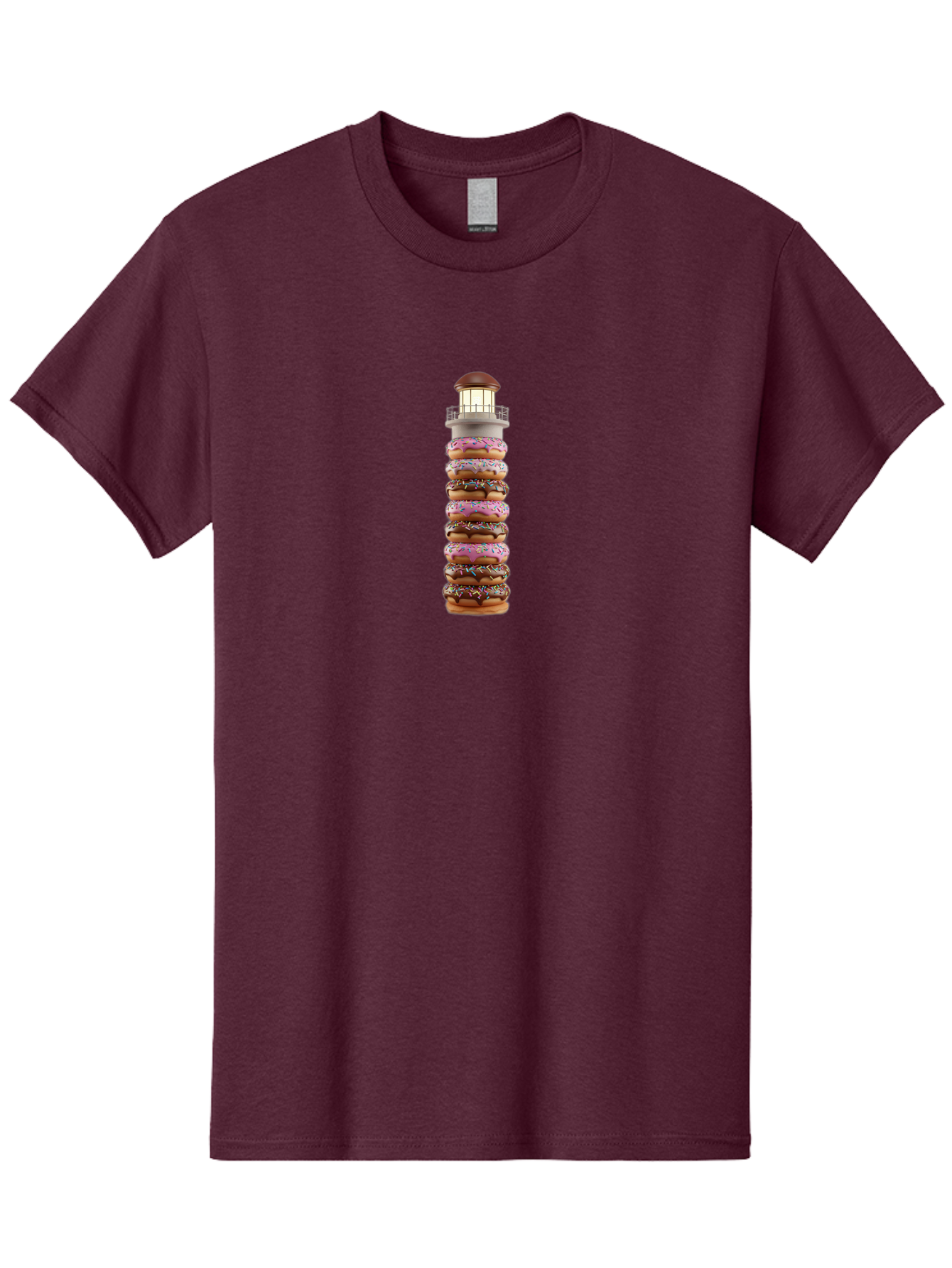 Lighthouse-Donuts Men'S Graphic Tee, 100% Cotton, Comfortable Casual Summer Wear, Machine Washable, Vintage Camera, Old Camera, Antique Camera, Black Camera, Classic Photography, Photography Equipment, Nostalgic Device, Film Camera, Camera Art Bag717