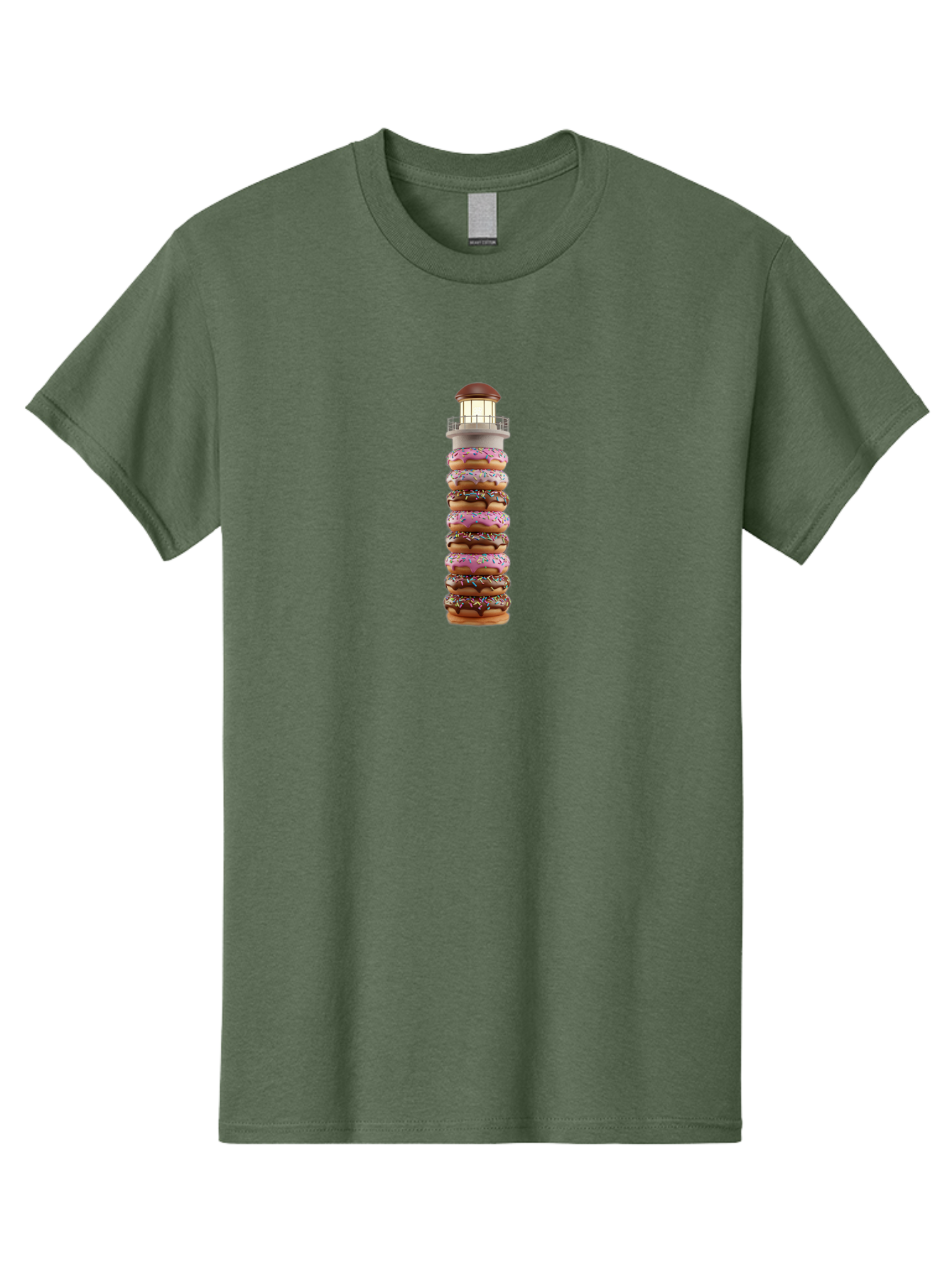 Lighthouse-Donuts Men'S Graphic Tee, 100% Cotton, Comfortable Casual Summer Wear, Machine Washable, Vintage Camera, Old Camera, Antique Camera, Black Camera, Classic Photography, Photography Equipment, Nostalgic Device, Film Camera, Camera Art Bag717